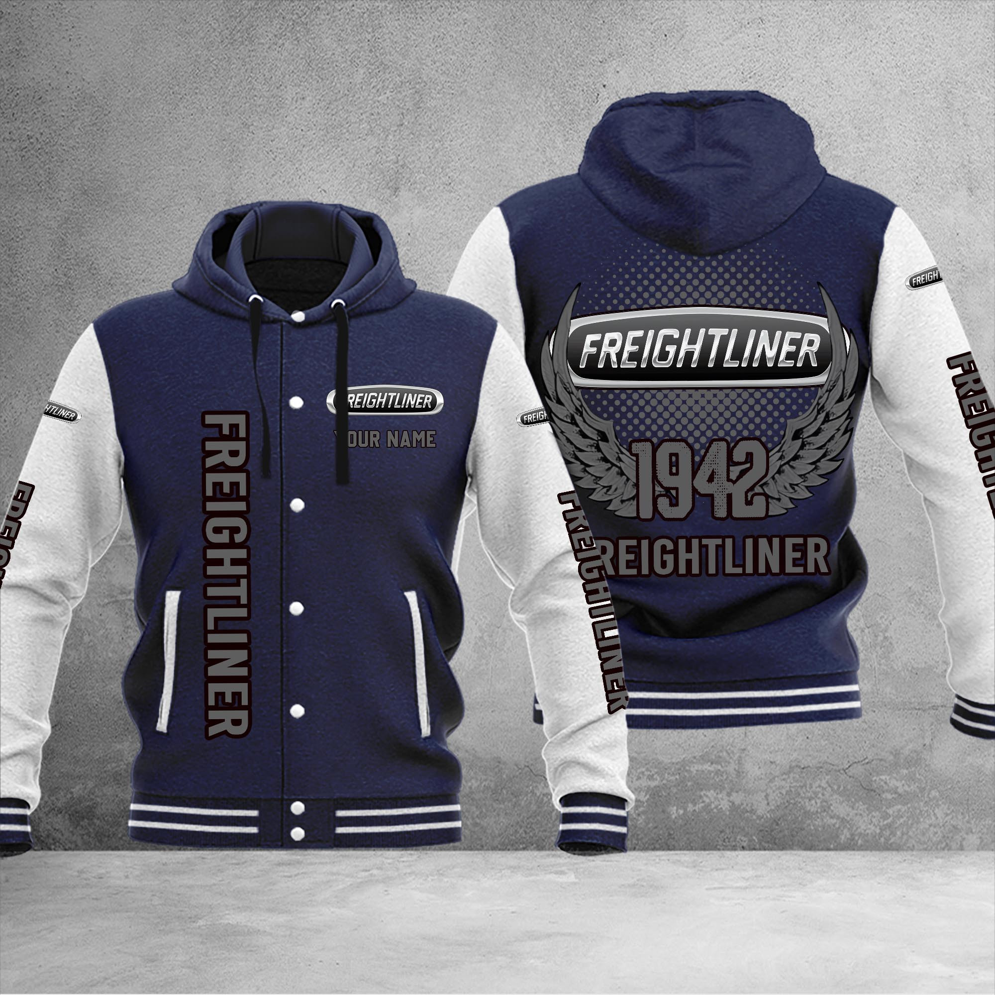 Freightliner DMHJ1179 Baseball Jacket Multicolor - Famjoys Freightliner DMHJ1179 Baseball Jacket Multicolor - Famjoys