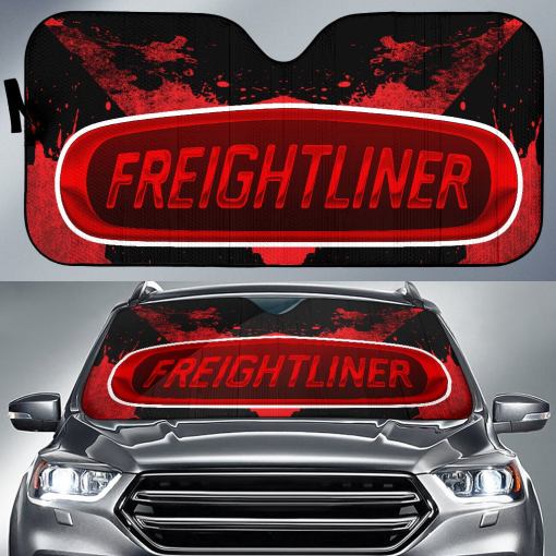 Freightliner Windshield Sun Shade Red - Famjoys Freightliner Windshield Sun Shade Red - Famjoys