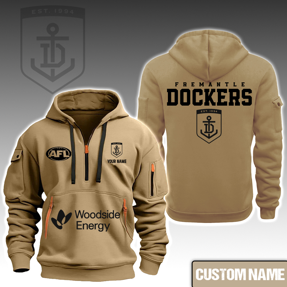 Fremantle Dockers AFL New Zip Hoodie - Famjoys Fremantle Dockers AFL New Zip Hoodie - Famjoys