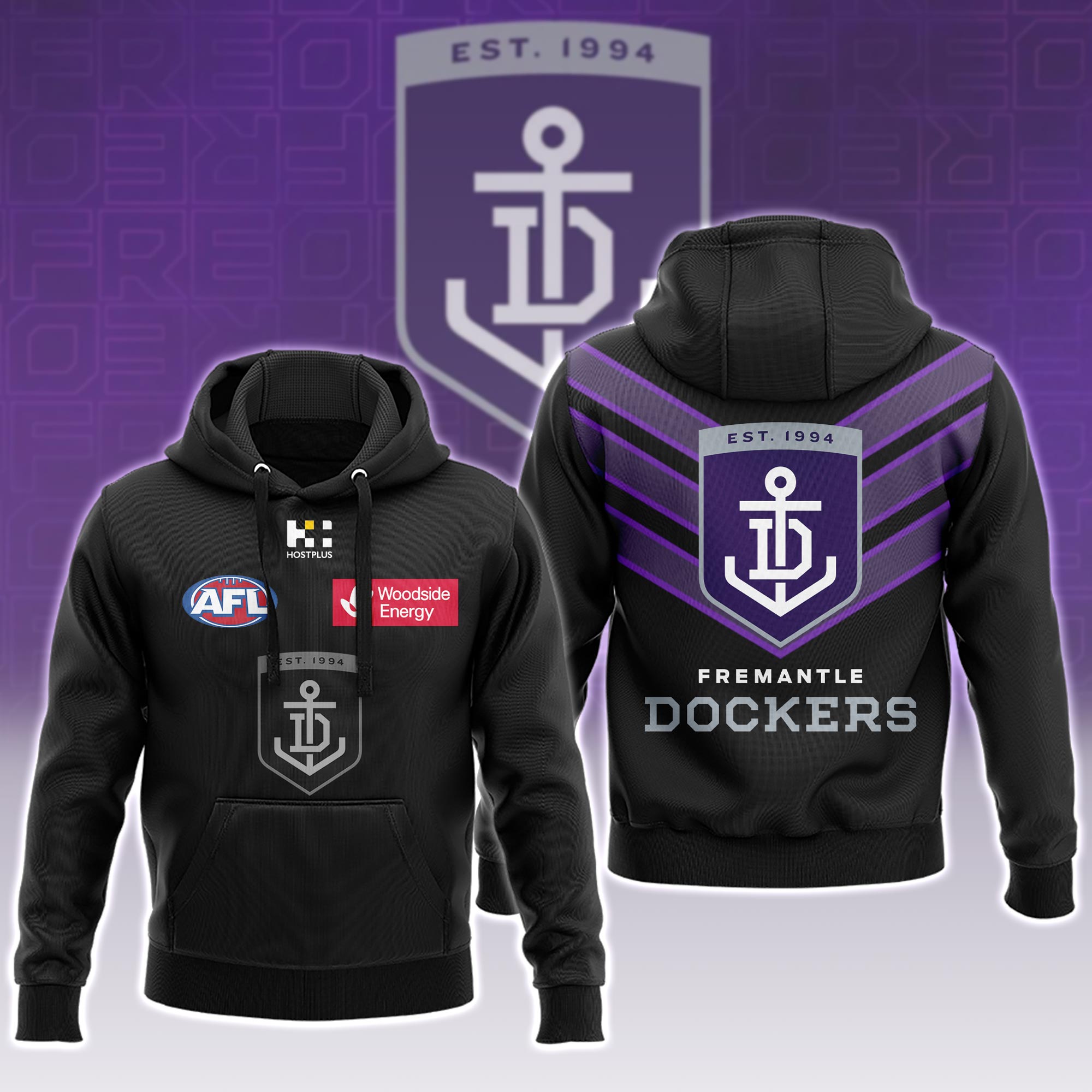 Fremantle Dockers Player Hood - Famjoys Fremantle Dockers Player Hood - Famjoys