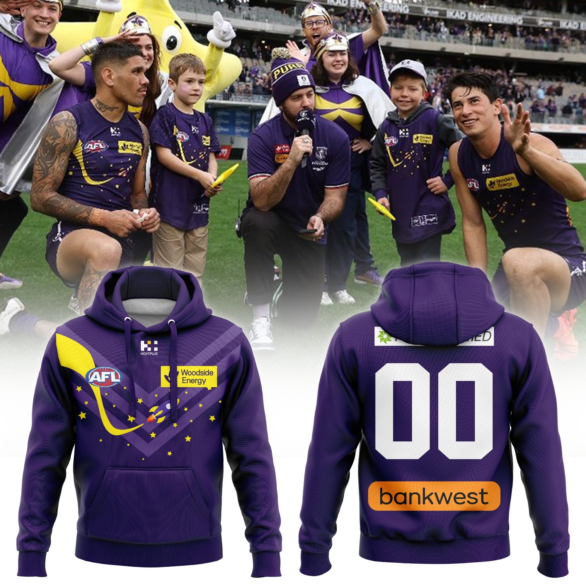 Fremantle Dockers Starlight Children’s Foundation Match Worn Jumper Hoodie - Famjoys Fremantle Dockers Starlight Children’s Foundation Match Worn Jumper Hoodie - Famjoys