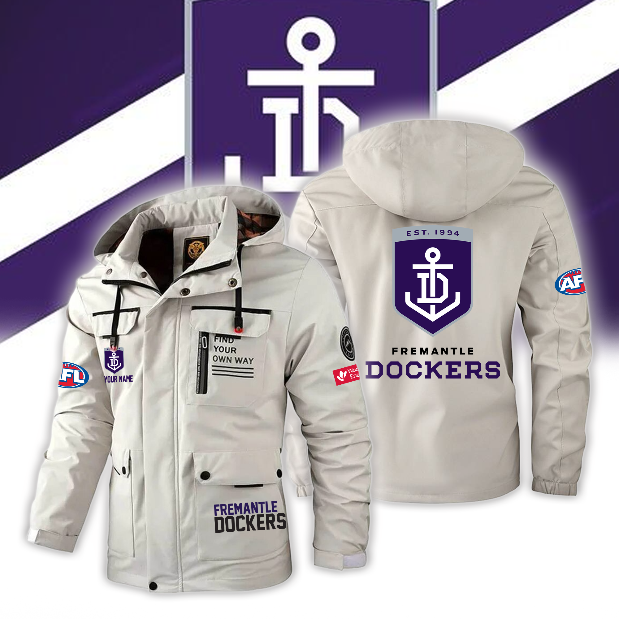 Fremantle Dockers Windbreaker Outdoor Jacket Edition