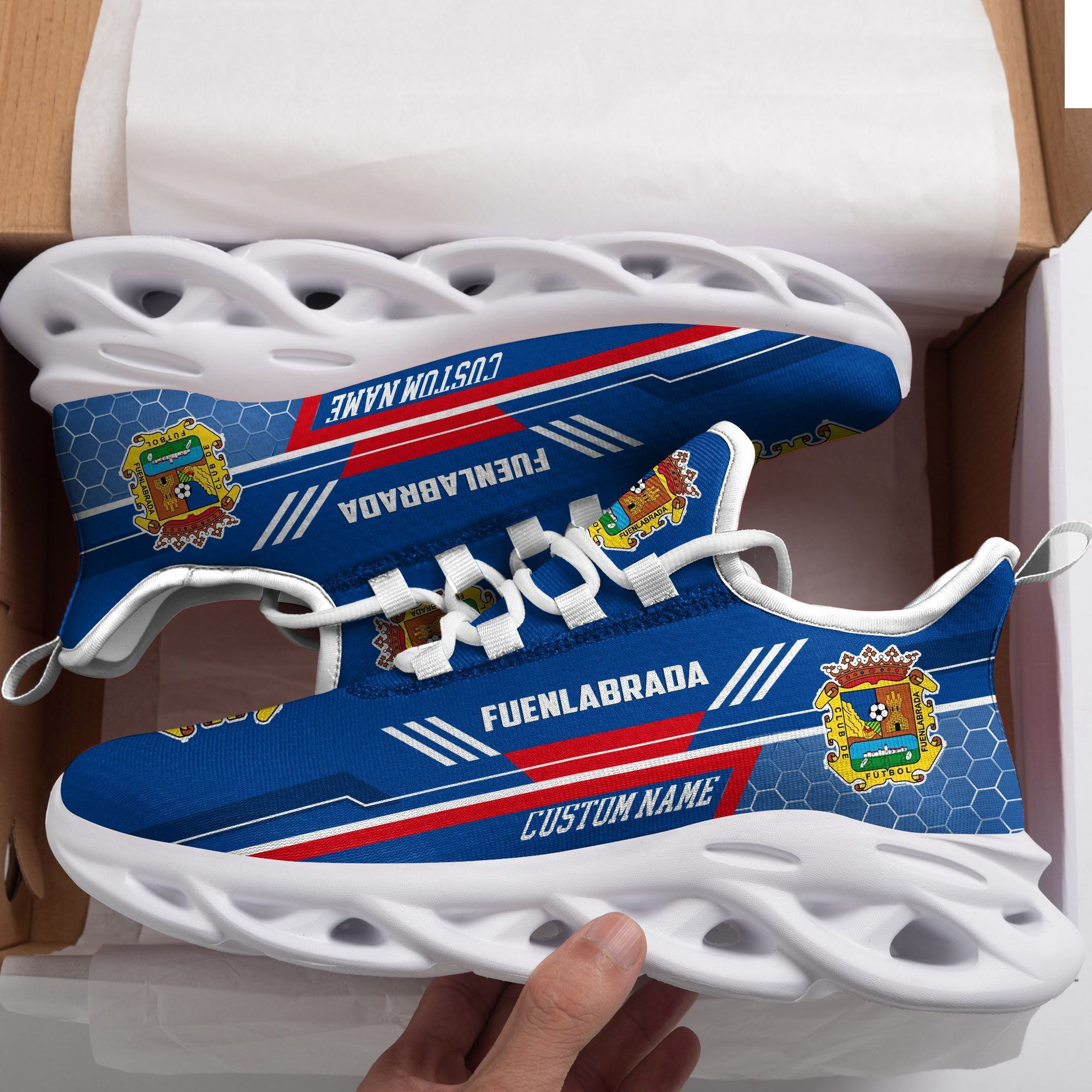 Fuenlabrada Custom Personalized Max Soul Sneakers Shoes - Famjoys Fuenlabrada Custom Personalized Max Soul Sneakers Shoes - Famjoys