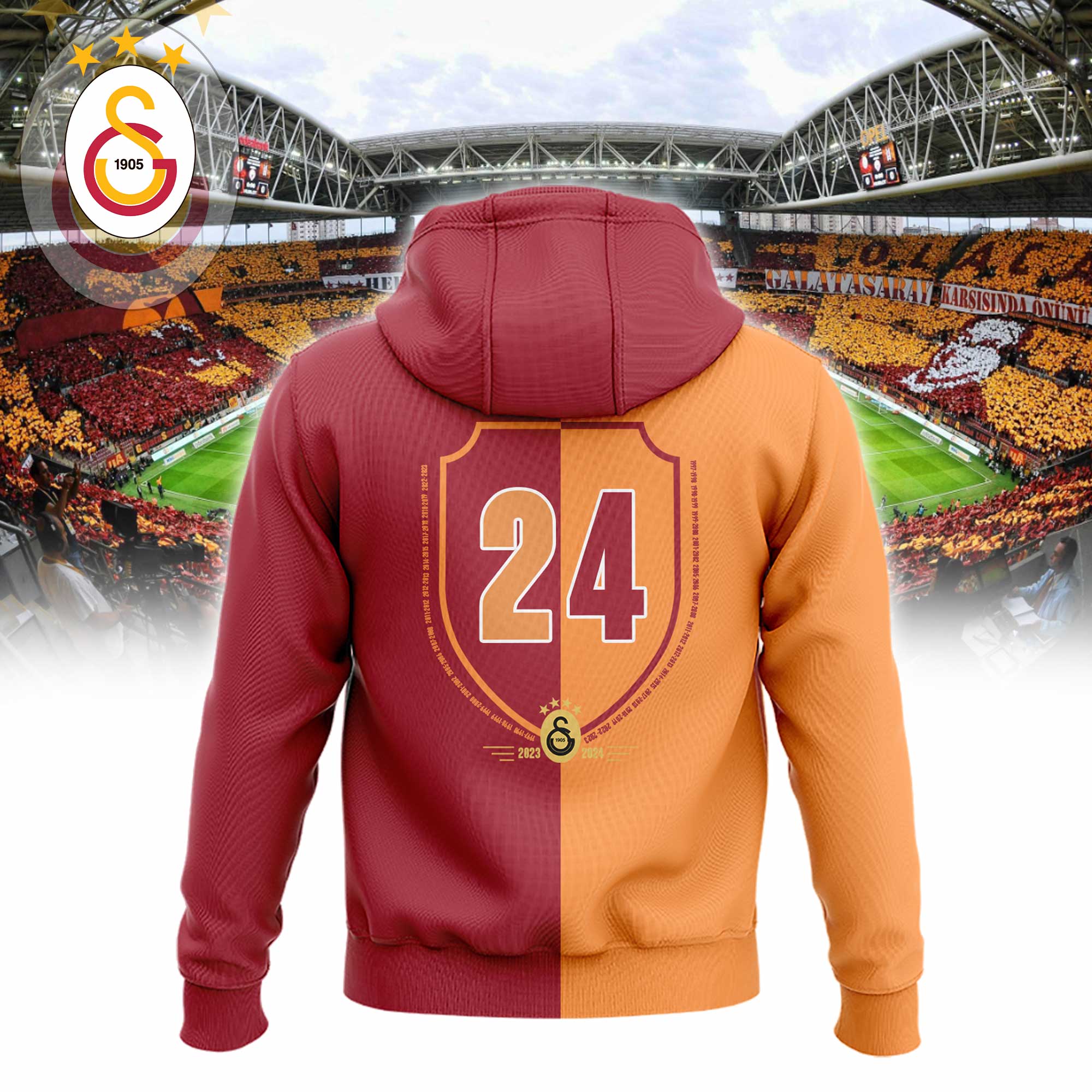 Galatasaray Champions Hoodie Limited - Famjoys Galatasaray Champions Hoodie Limited - Famjoys