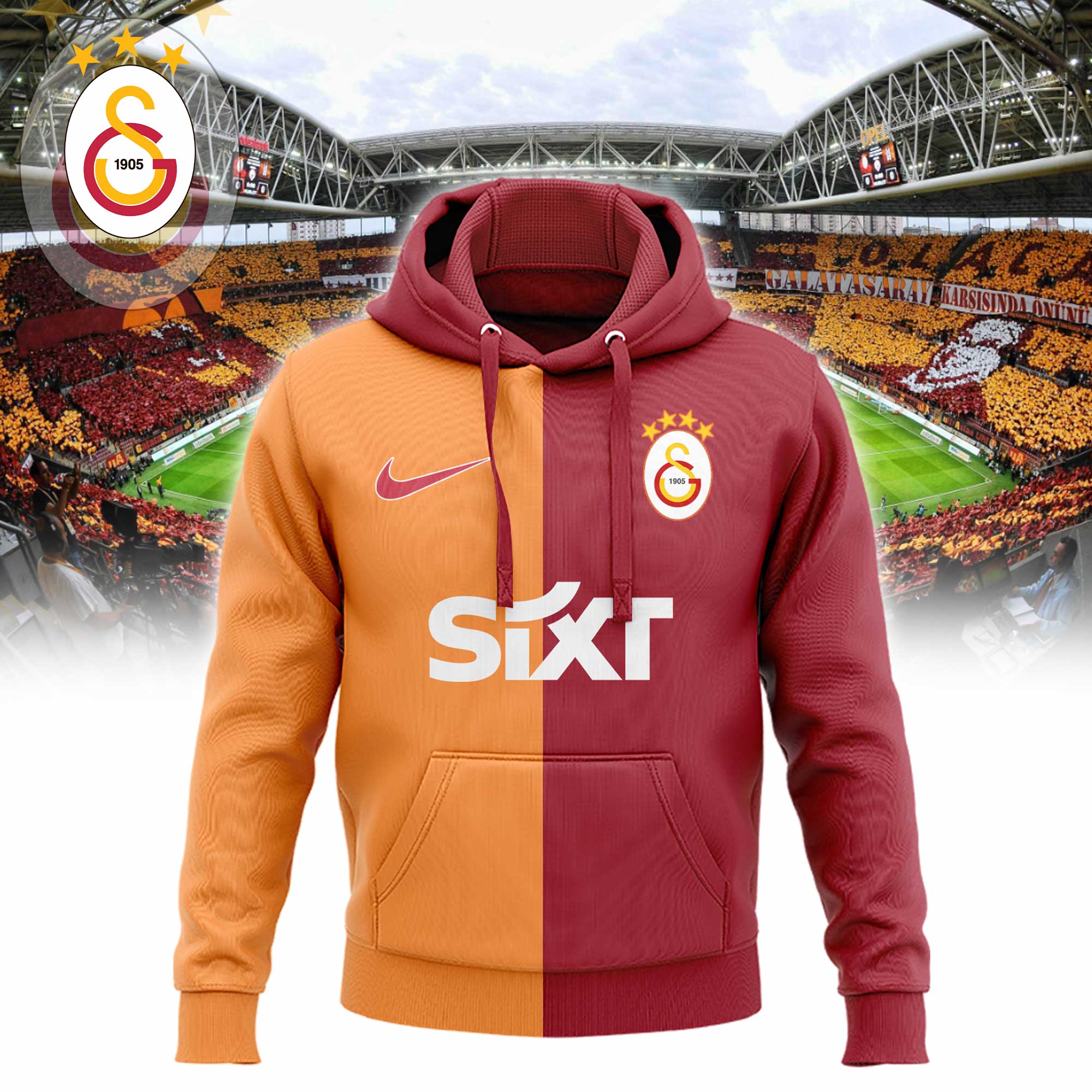 Galatasaray Champions Hoodie Limited - Famjoys Galatasaray Champions Hoodie Limited - Famjoys