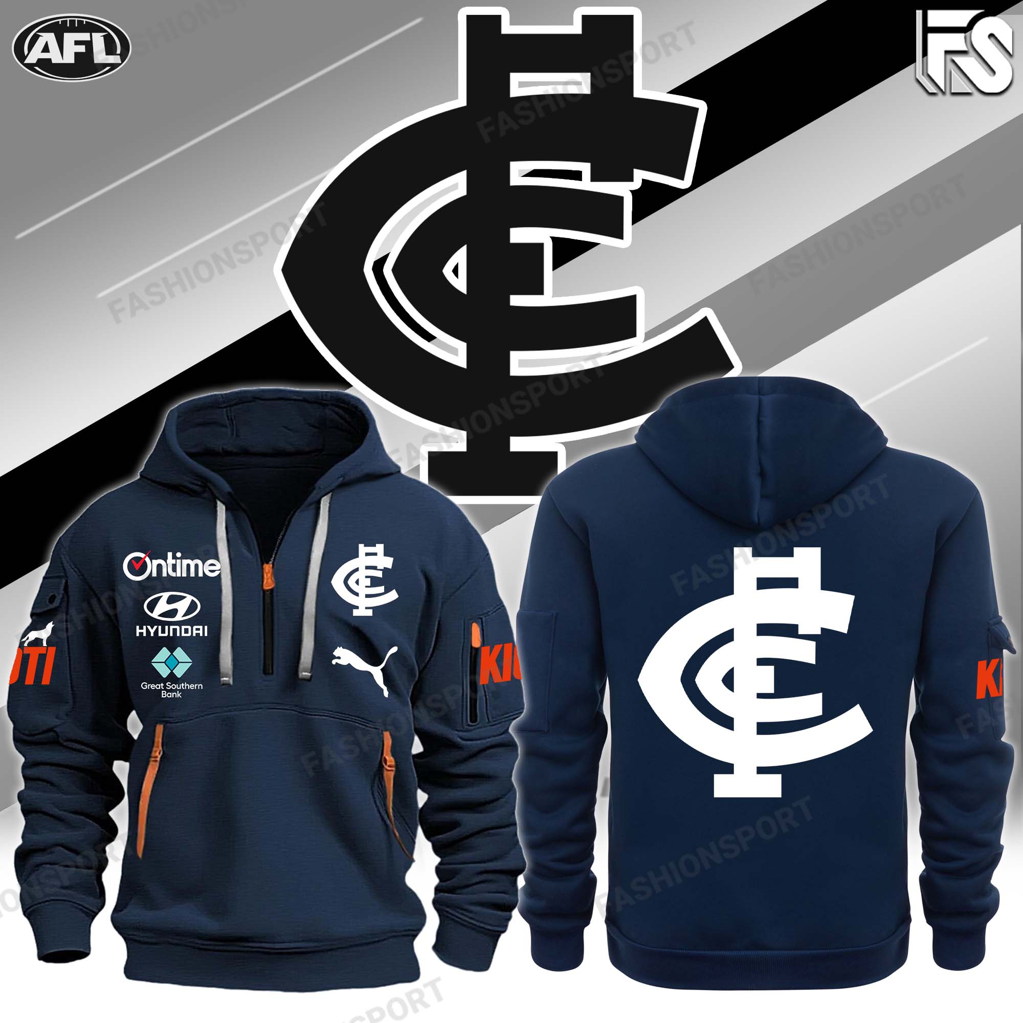 Gee Long New Hoodie Blue - Famjoys Gee Long New Hoodie Blue - Famjoys