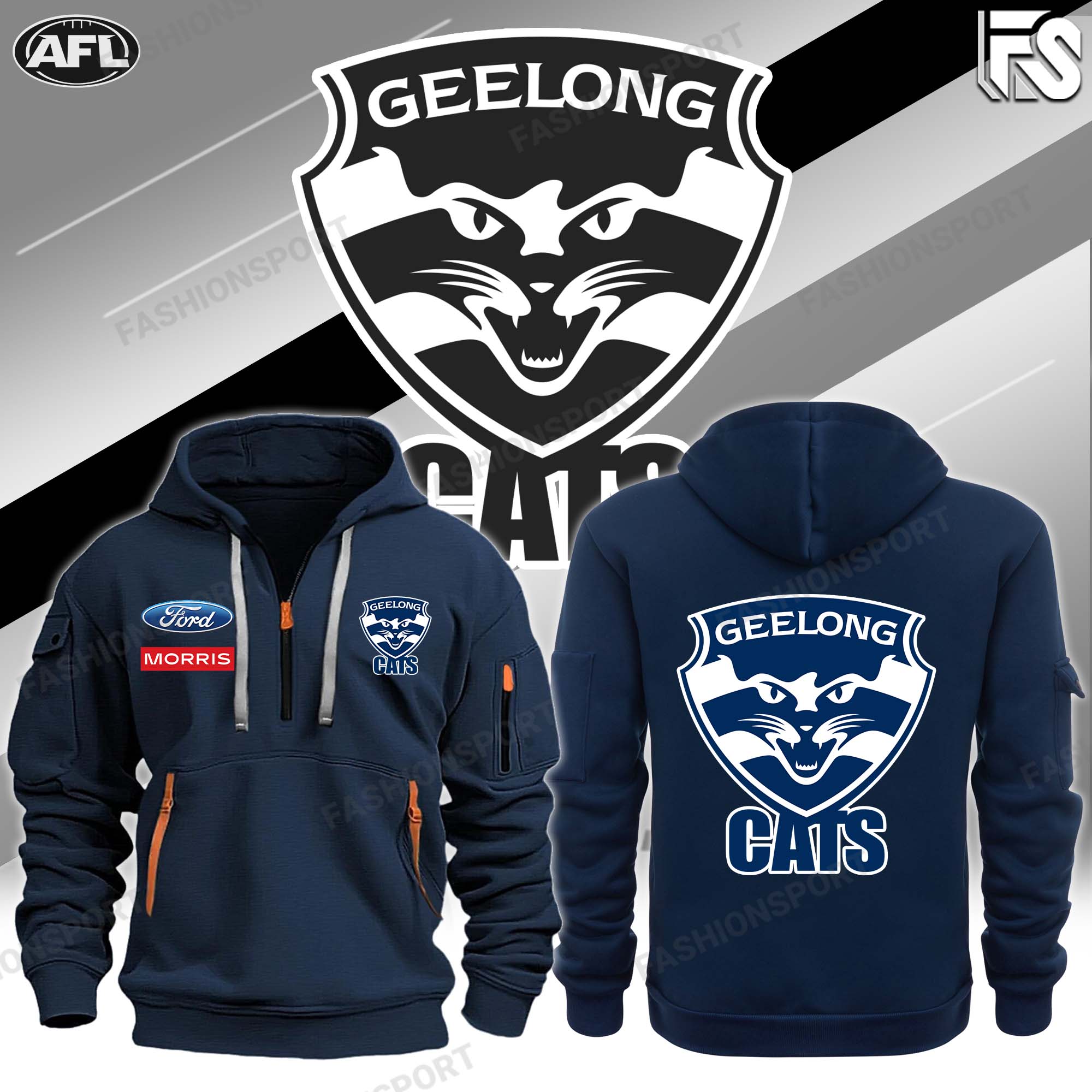 Gee Long New Hoodie Blue - Famjoys Gee Long New Hoodie Blue - Famjoys