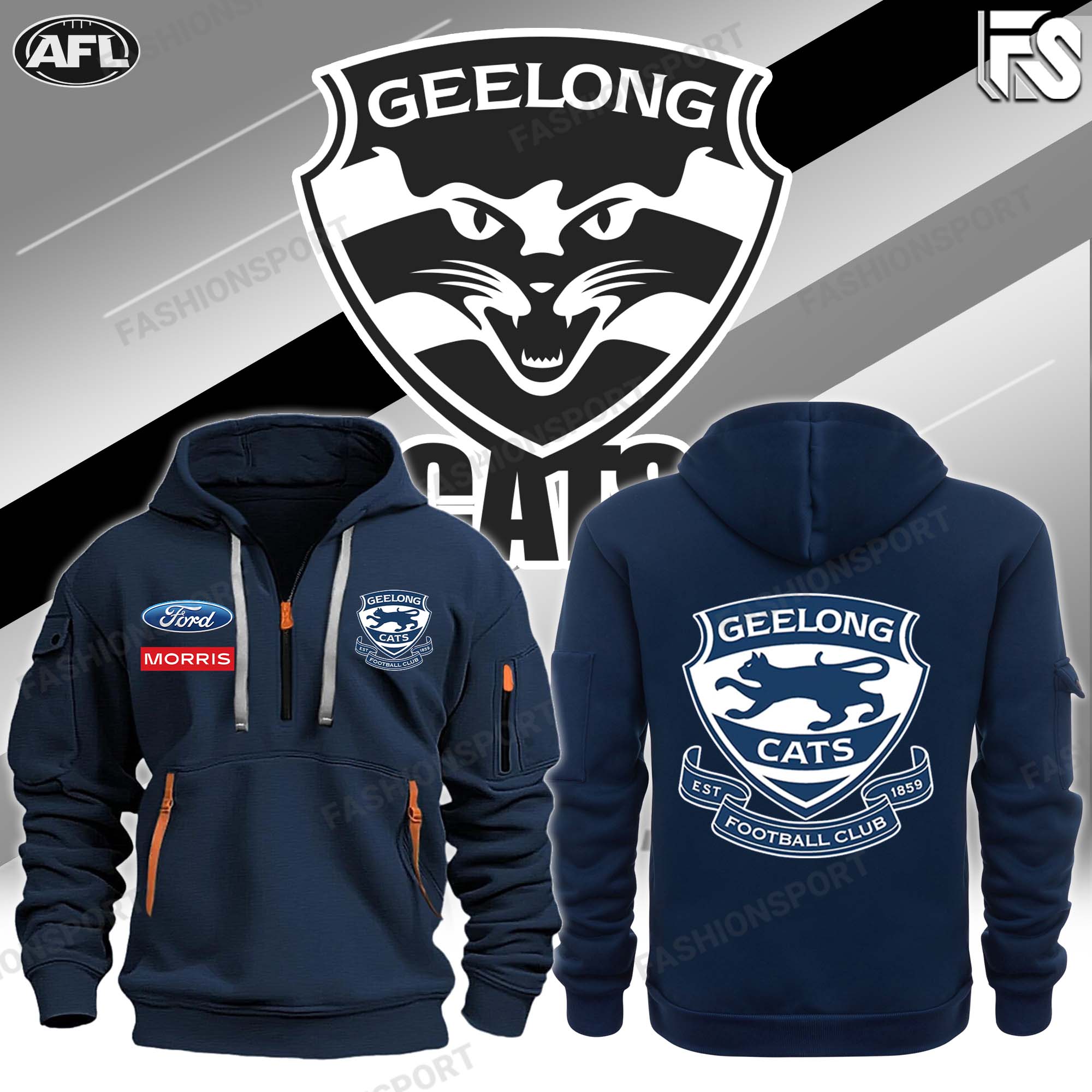 Gee Long New Hoodie Blue - Famjoys Gee Long New Hoodie Blue - Famjoys