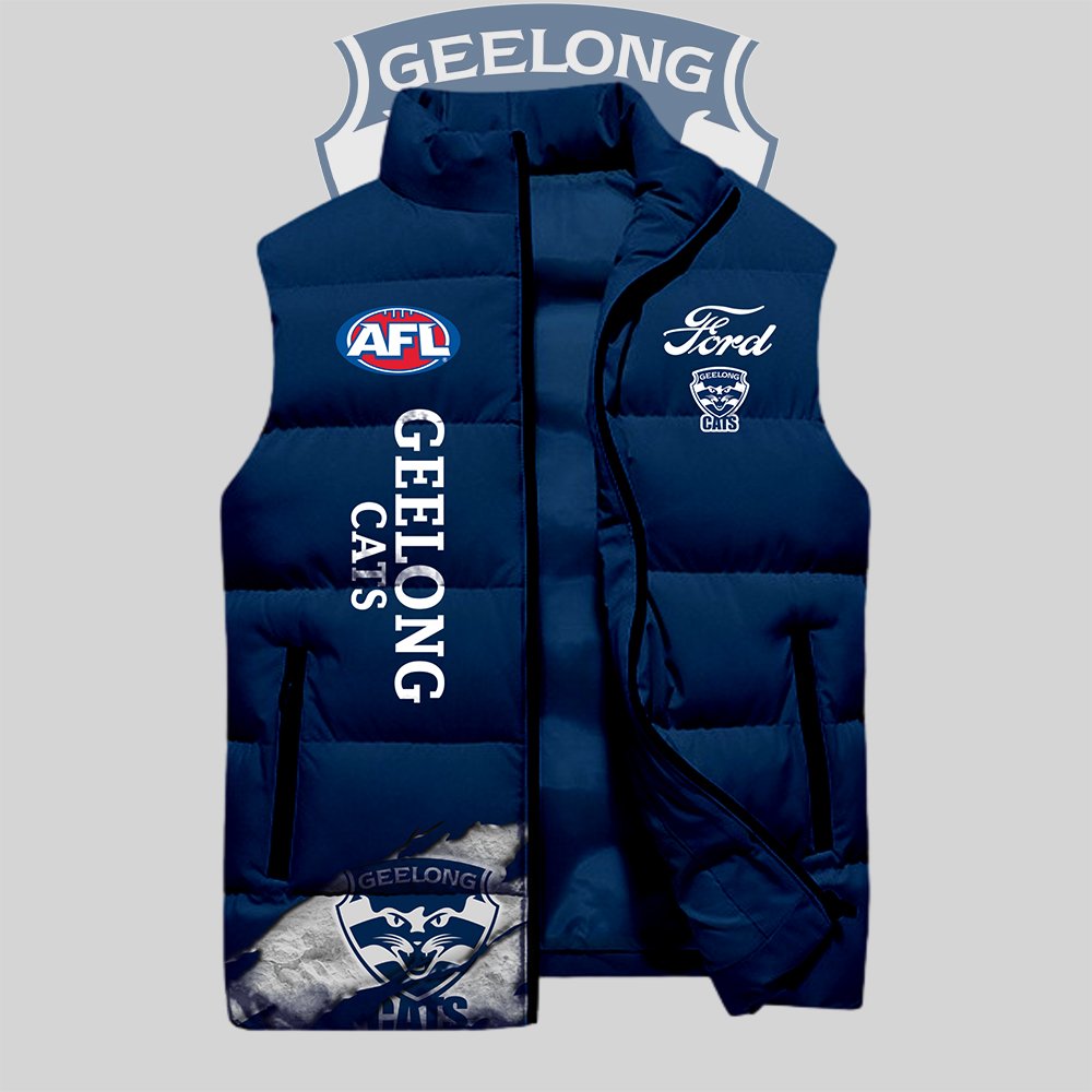 Geelong Cats AFL 2D Cotton Vest Design Limited - Famjoys Geelong Cats AFL 2D Cotton Vest Design Limited - Famjoys