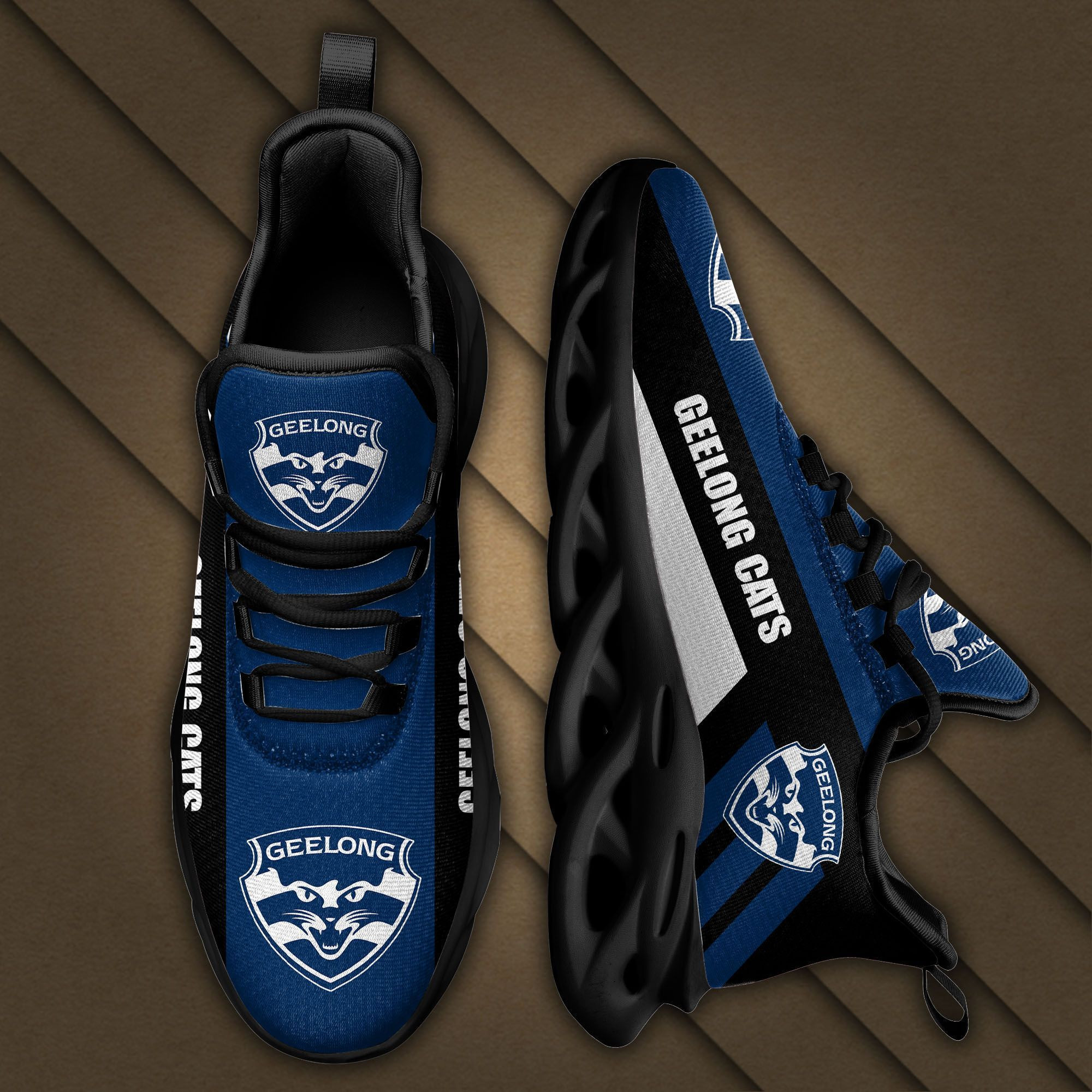 Geelong Cats Max Soul Sneakers Shoes - Famjoys Geelong Cats Max Soul Sneakers Shoes - Famjoys