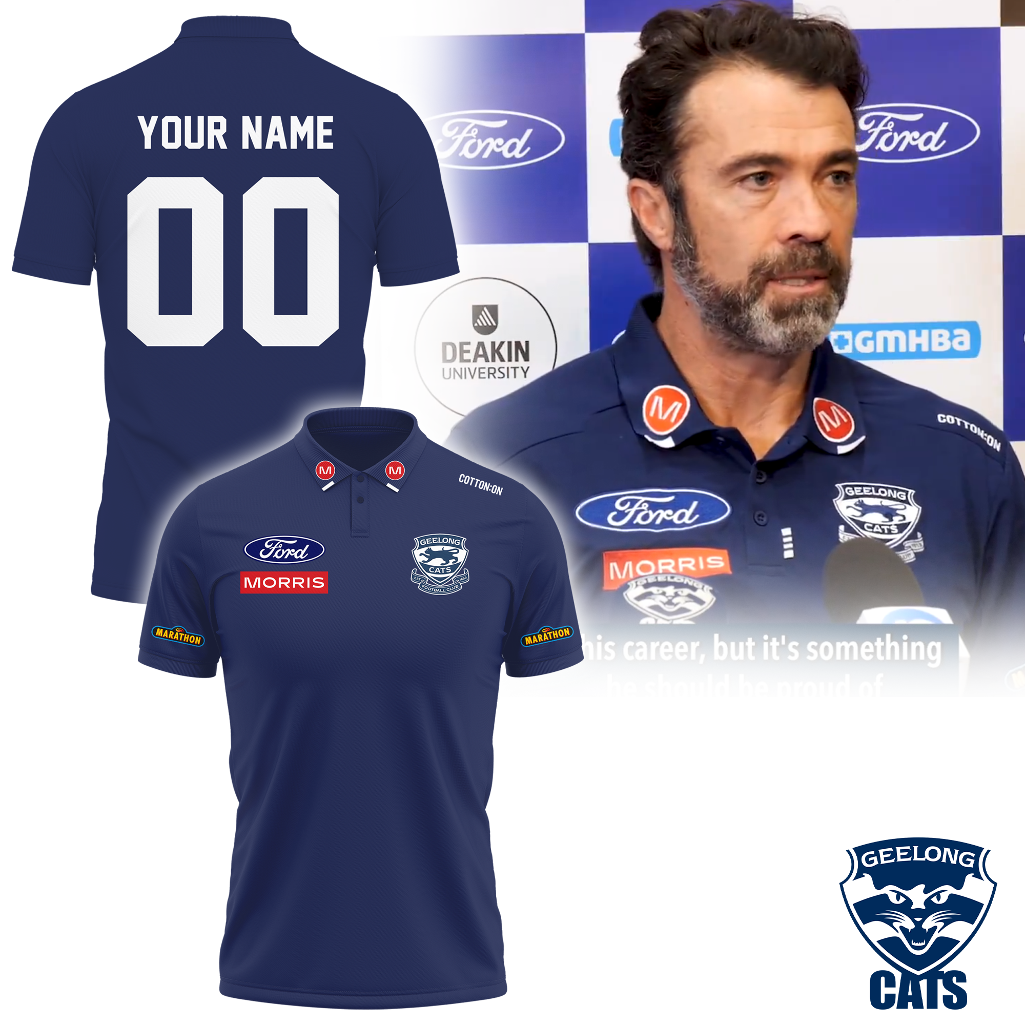 Geelong Cats New Polo Edition - Famjoys Geelong Cats New Polo Edition - Famjoys