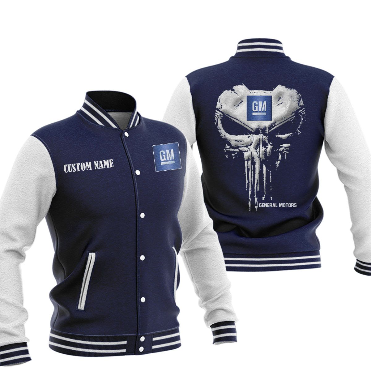 General Motors Baseball Jacket, Multicolor - Famjoys General Motors Baseball Jacket, Multicolor - Famjoys