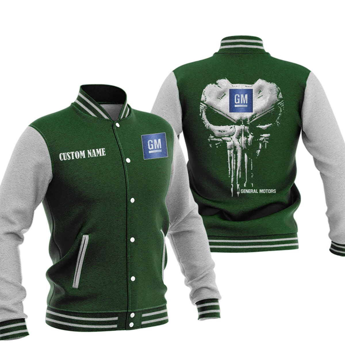 General Motors Baseball Jacket, Multicolor - Famjoys General Motors Baseball Jacket, Multicolor - Famjoys