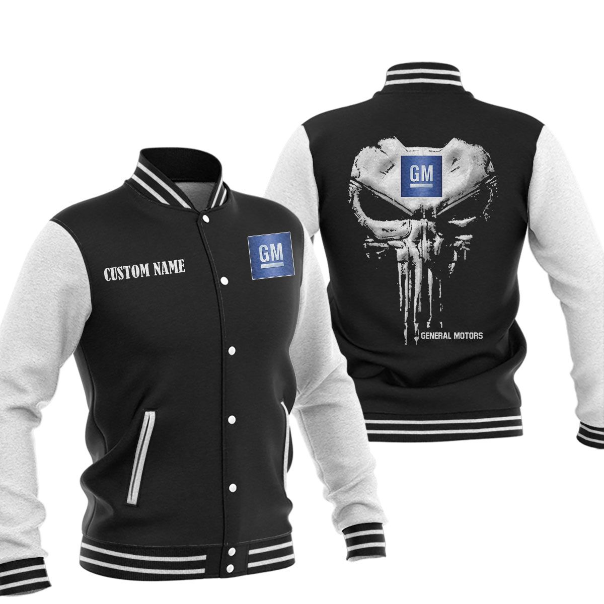 General Motors Baseball Jacket, Multicolor - Famjoys General Motors Baseball Jacket, Multicolor - Famjoys