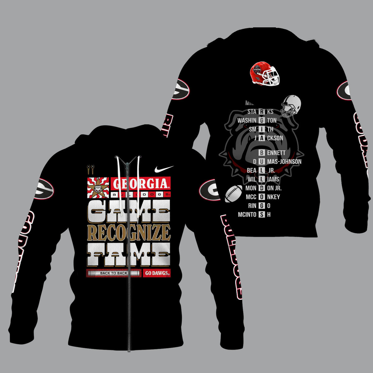 Georgia Bulldogs 2022 National Champions Black Shirts - v4 - Famjoys Georgia Bulldogs 2022 National Champions Black Shirts - v4 - Famjoys