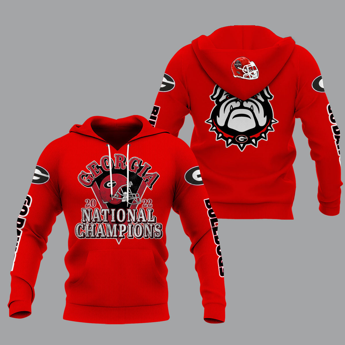 Georgia Bulldogs 2022 National Champions Red Shirts - v15 - Famjoys Georgia Bulldogs 2022 National Champions Red Shirts - v15 - Famjoys