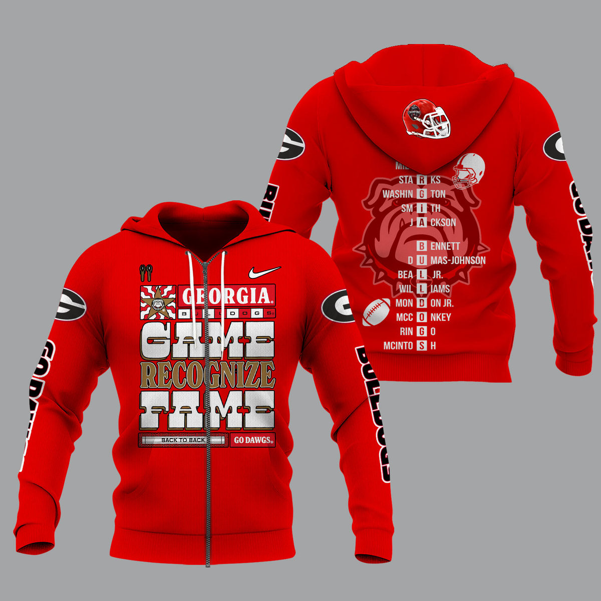 Georgia Bulldogs 2022 National Champions Red Shirts - v4 - Famjoys Georgia Bulldogs 2022 National Champions Red Shirts - v4 - Famjoys