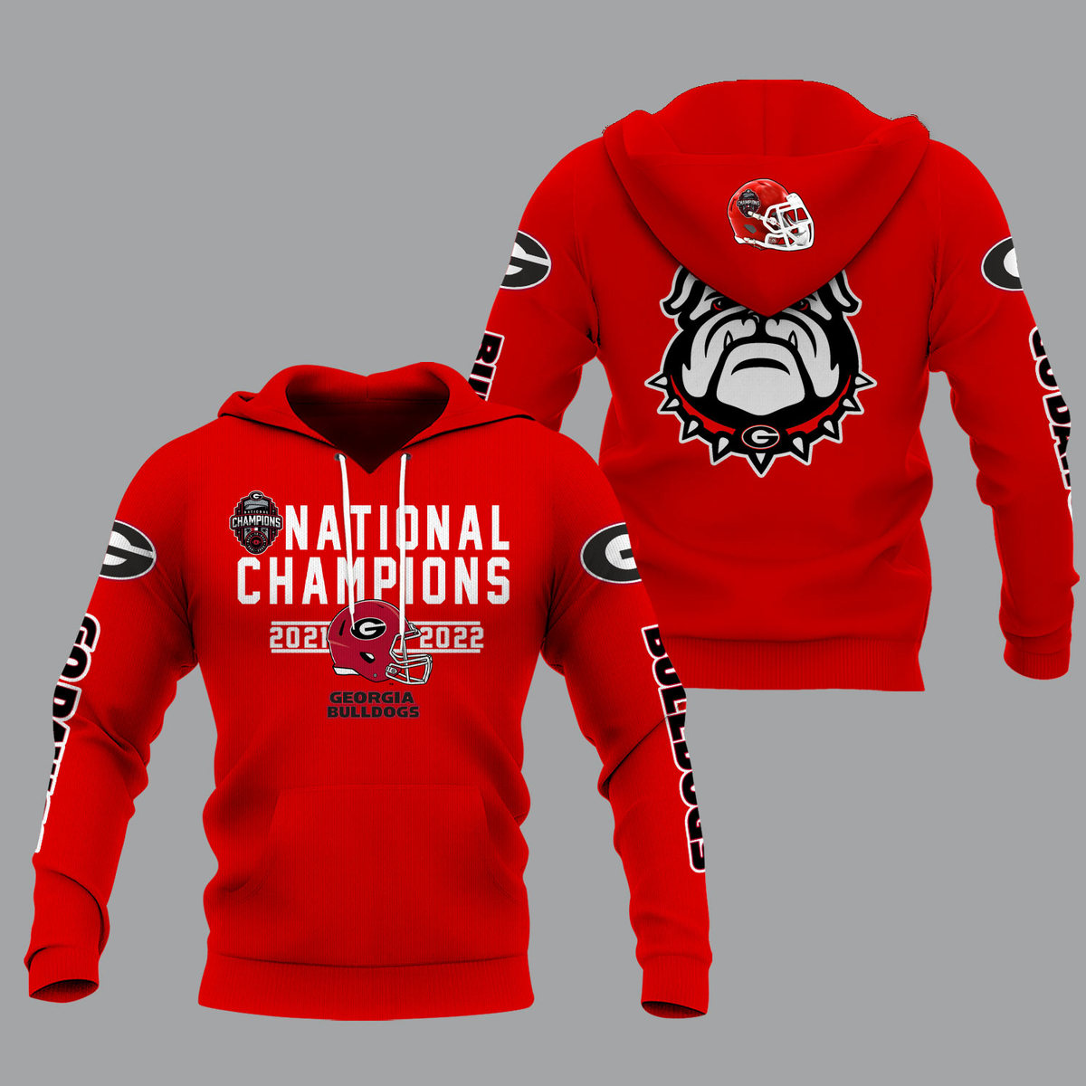 Georgia Bulldogs 2022 National Champions Red Shirts - v9 - Famjoys Georgia Bulldogs 2022 National Champions Red Shirts - v9 - Famjoys