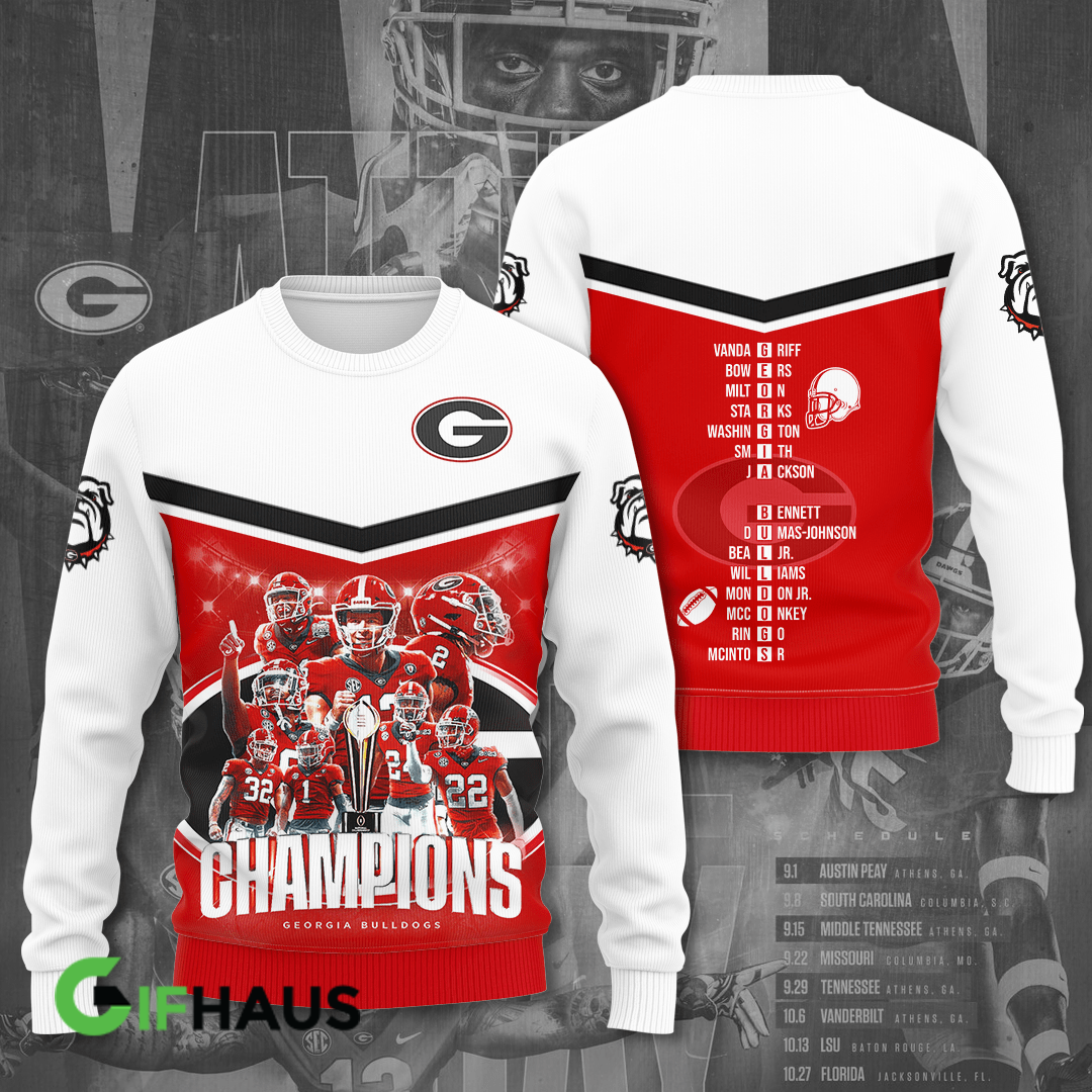 Georgia Bulldogs 2022 National Champions Shirts - v18 - Famjoys Georgia Bulldogs 2022 National Champions Shirts - v18 - Famjoys