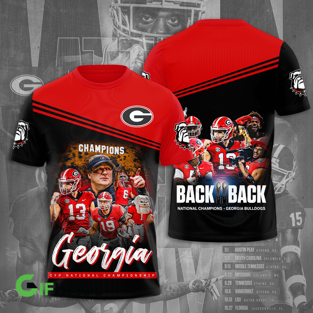 Georgia Bulldogs 2022 National Champions Shirts - v19 - Famjoys Georgia Bulldogs 2022 National Champions Shirts - v19 - Famjoys