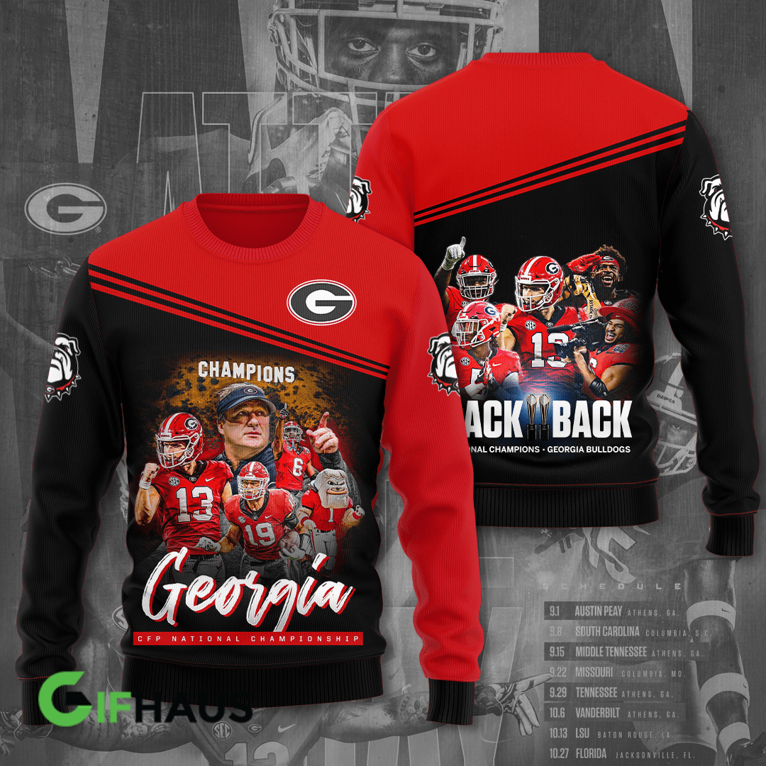 Georgia Bulldogs 2022 National Champions Shirts - v19 - Famjoys Georgia Bulldogs 2022 National Champions Shirts - v19 - Famjoys