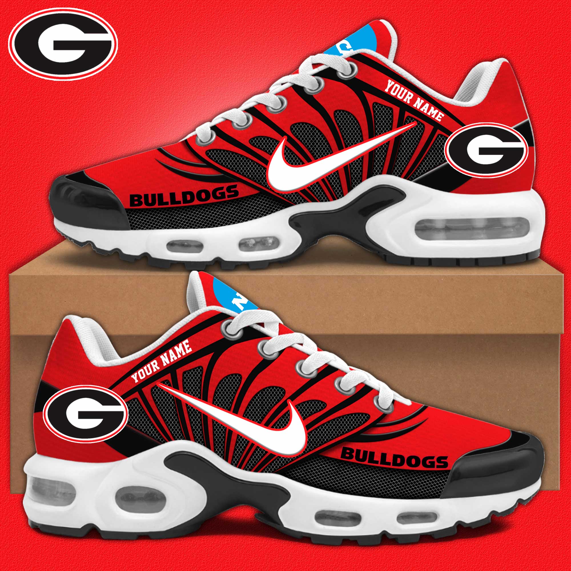 Georgia Bulldogs  Air Max Plus Sneakers