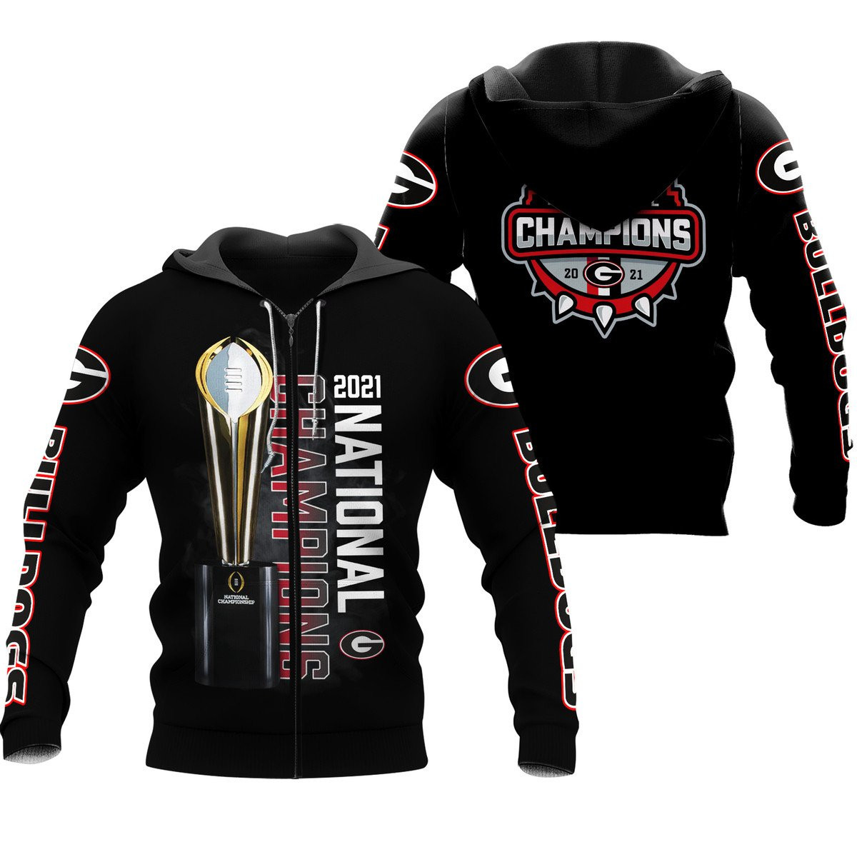 GEORGIA BULLDOGS CHAMPION Hoodies - v1 - Famjoys GEORGIA BULLDOGS CHAMPION Hoodies - v1 - Famjoys