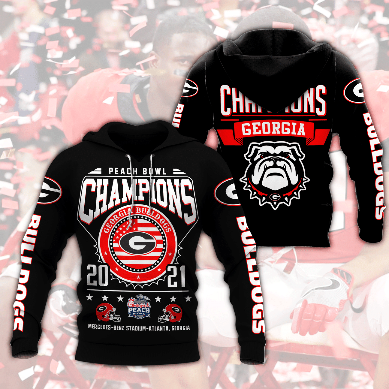 GEORGIA BULLDOGS CHAMPION Hoodies - v12 - Famjoys GEORGIA BULLDOGS CHAMPION Hoodies - v12 - Famjoys
