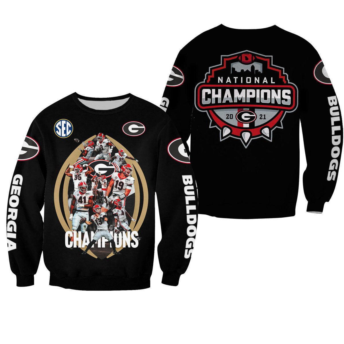 GEORGIA BULLDOGS CHAMPION Hoodies - v5 - Famjoys GEORGIA BULLDOGS CHAMPION Hoodies - v5 - Famjoys