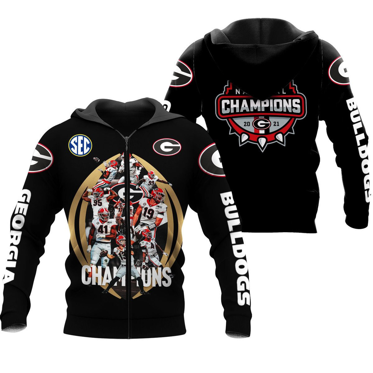 GEORGIA BULLDOGS CHAMPION Hoodies - v5 - Famjoys GEORGIA BULLDOGS CHAMPION Hoodies - v5 - Famjoys