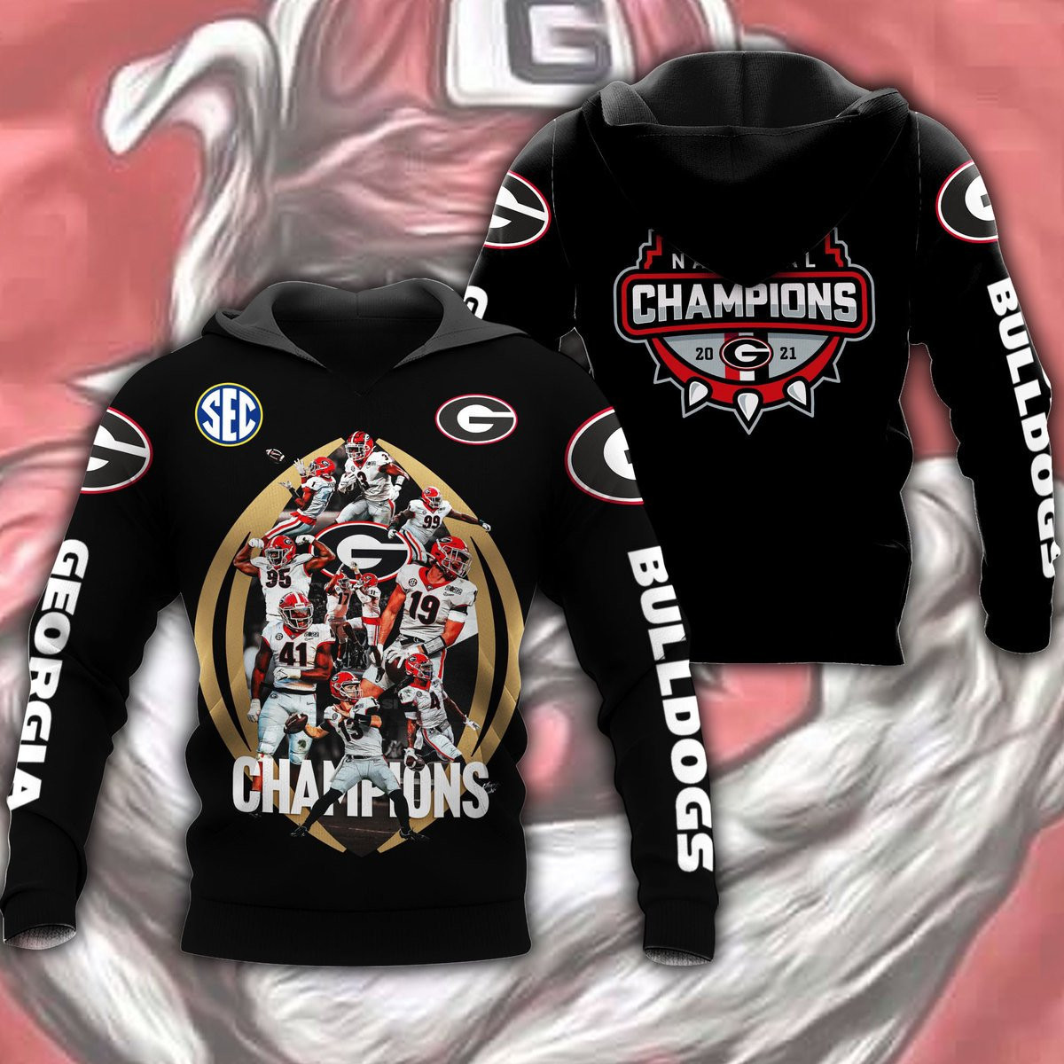 GEORGIA BULLDOGS CHAMPION Hoodies - v5 - Famjoys GEORGIA BULLDOGS CHAMPION Hoodies - v5 - Famjoys