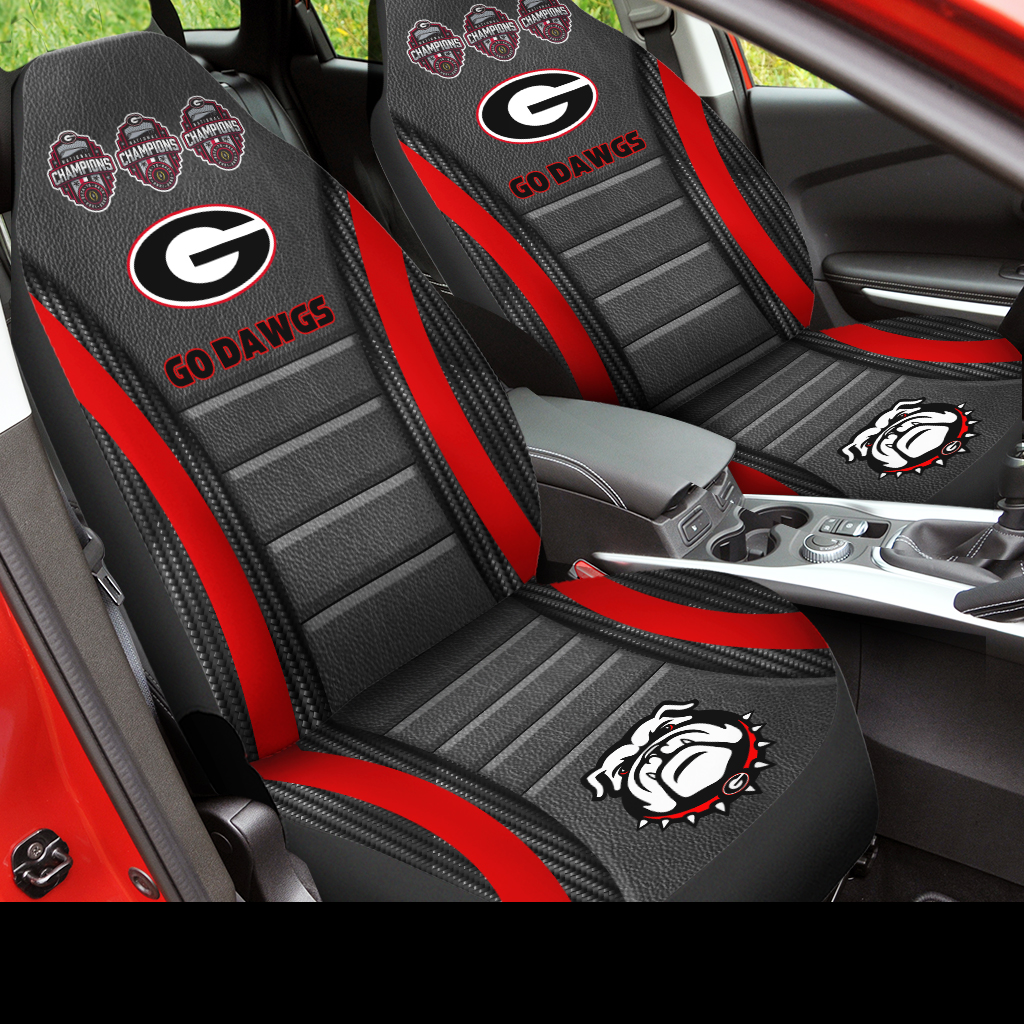 Georgia Bulldogs College Football National Champions 2022 Car Seat Cover V1 - Famjoys Georgia Bulldogs College Football National Champions 2022 Car Seat Cover V1 - Famjoys