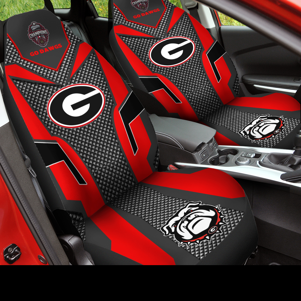 Georgia Bulldogs College Football National Champions 2022 Car Seat Cover V10 - Famjoys Georgia Bulldogs College Football National Champions 2022 Car Seat Cover V10 - Famjoys