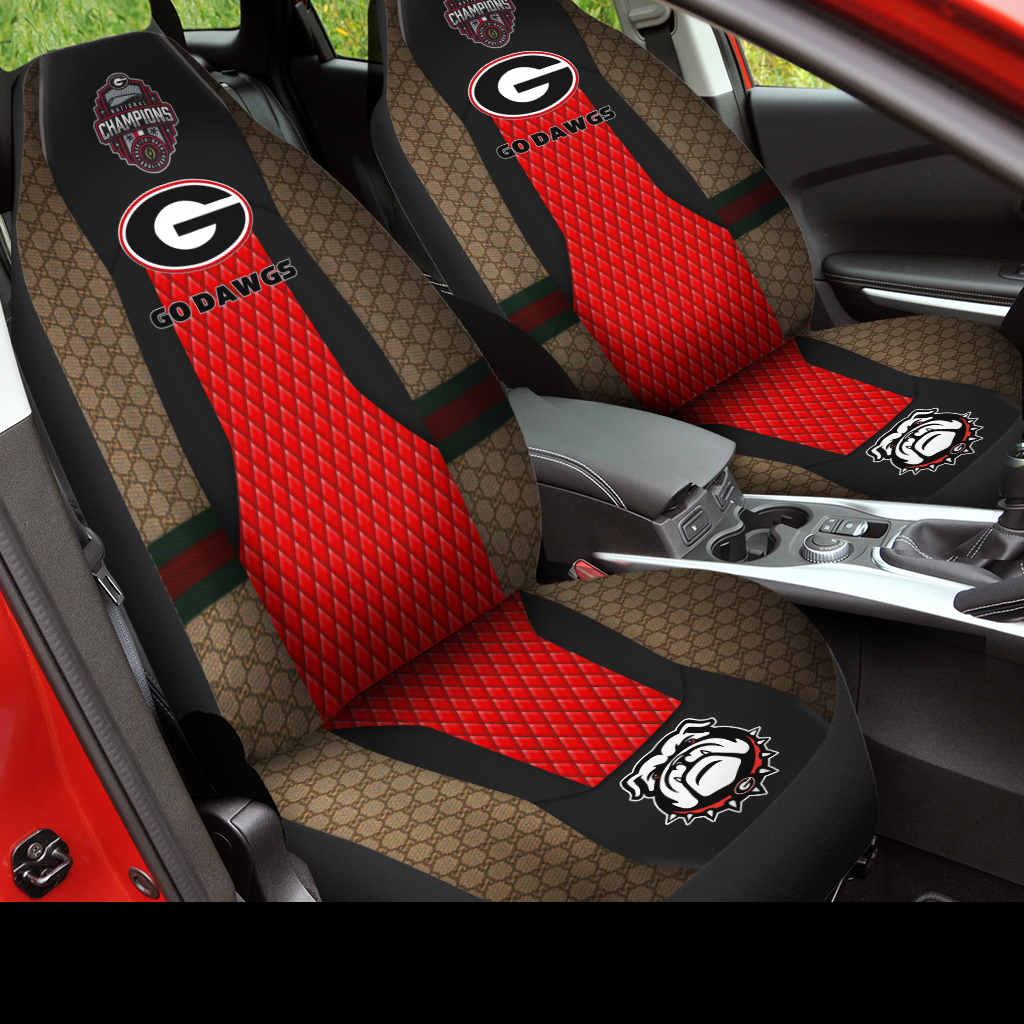 Georgia Bulldogs College Football National Champions 2022 Car Seat Cover V12 - Famjoys Georgia Bulldogs College Football National Champions 2022 Car Seat Cover V12 - Famjoys