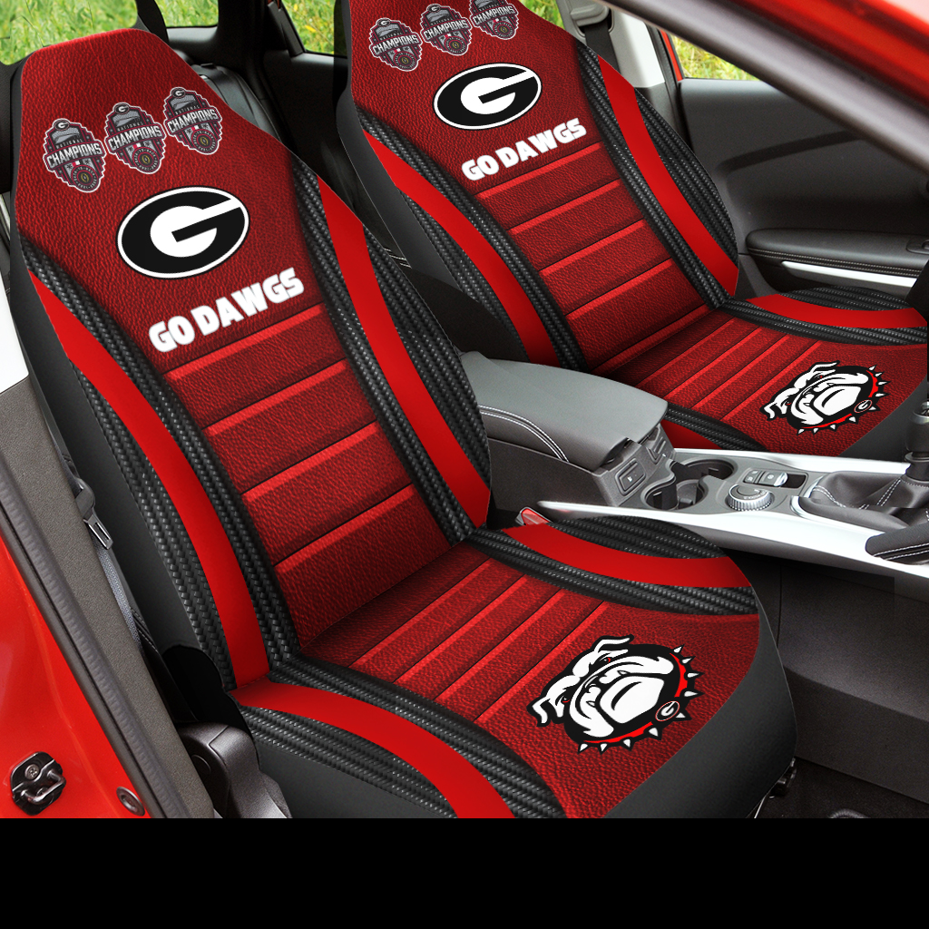 Georgia Bulldogs College Football National Champions 2022 Car Seat Cover V2 - Famjoys Georgia Bulldogs College Football National Champions 2022 Car Seat Cover V2 - Famjoys