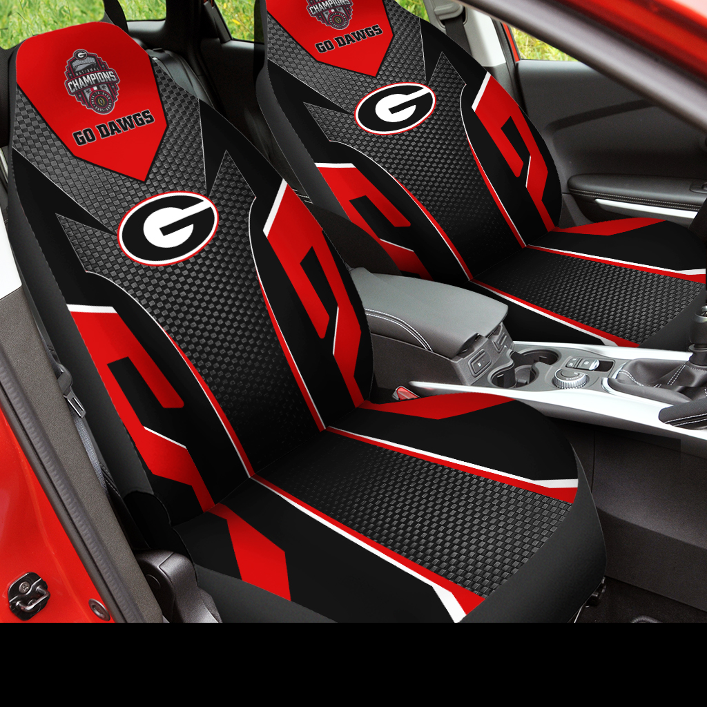 Georgia Bulldogs College Football National Champions 2022 Car Seat Cover V3 - Famjoys Georgia Bulldogs College Football National Champions 2022 Car Seat Cover V3 - Famjoys