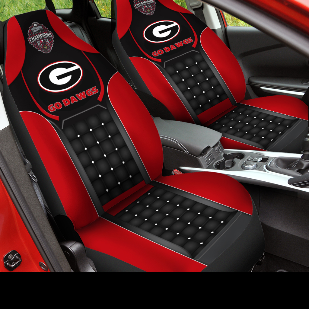 Georgia Bulldogs College Football National Champions 2022 Car Seat Cover V5 - Famjoys Georgia Bulldogs College Football National Champions 2022 Car Seat Cover V5 - Famjoys