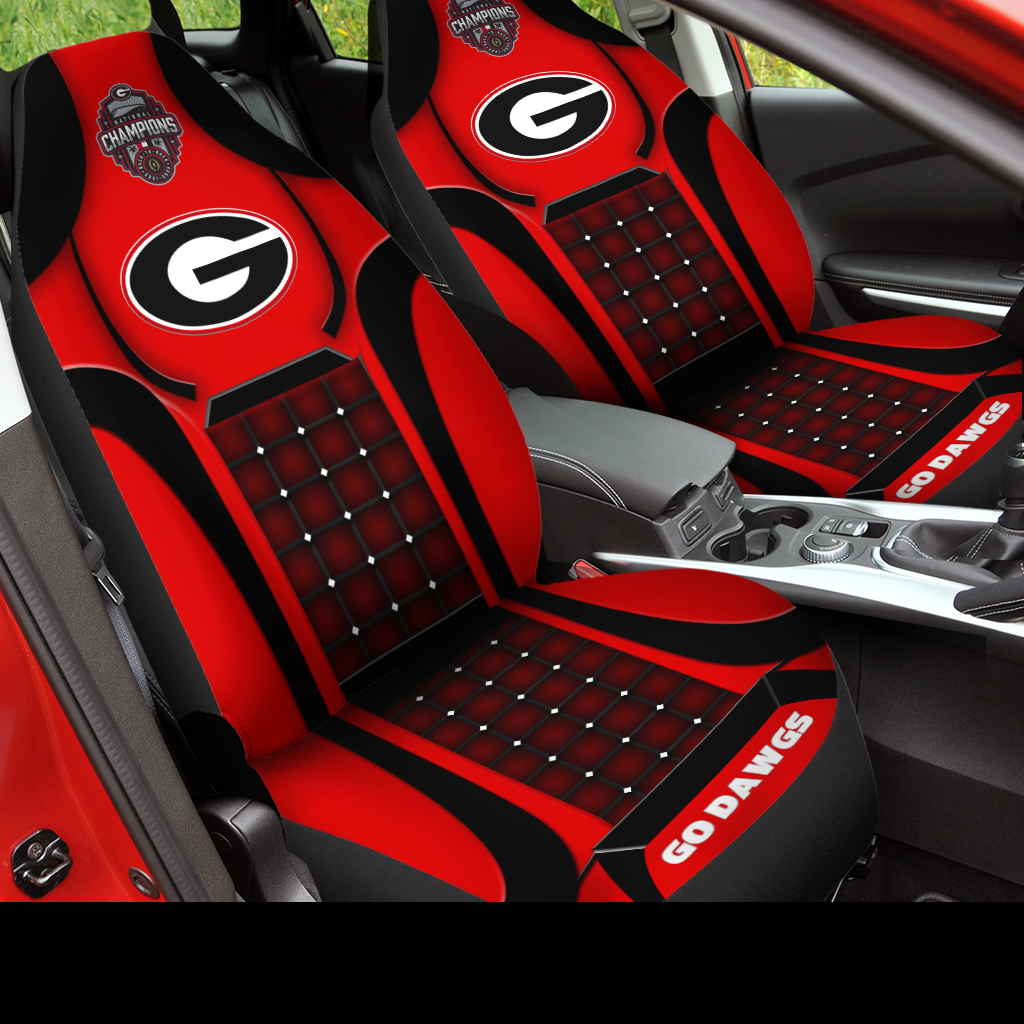 Georgia Bulldogs College Football National Champions 2022 Car Seat Cover V6 - Famjoys Georgia Bulldogs College Football National Champions 2022 Car Seat Cover V6 - Famjoys