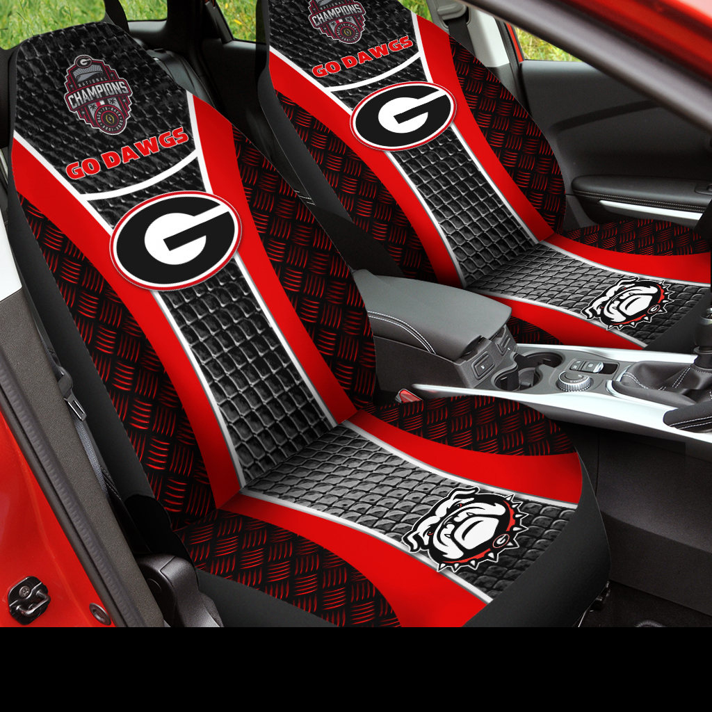 Georgia Bulldogs College Football National Champions 2022 Car Seat Cover V7 - Famjoys Georgia Bulldogs College Football National Champions 2022 Car Seat Cover V7 - Famjoys