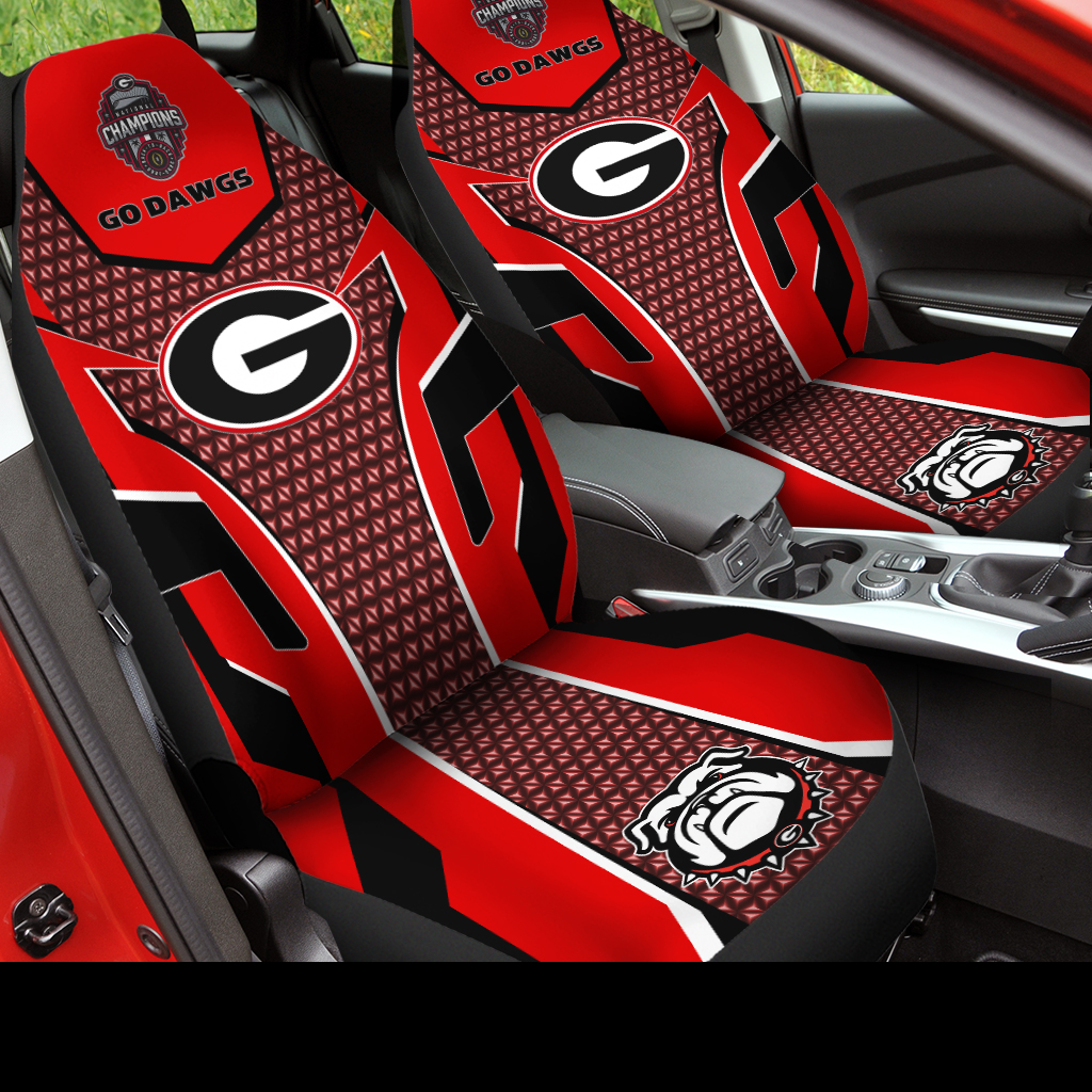 Georgia Bulldogs College Football National Champions 2022 Car Seat Cover V9 - Famjoys Georgia Bulldogs College Football National Champions 2022 Car Seat Cover V9 - Famjoys