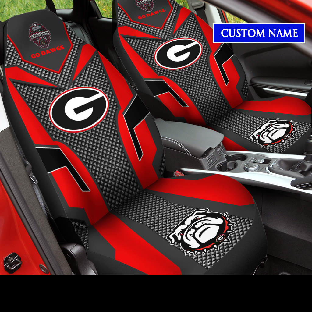 Georgia Bulldogs College Football National Champions 2022 CUSTOM NAME Car Seat Cover V10 - Famjoys Georgia Bulldogs College Football National Champions 2022 CUSTOM NAME Car Seat Cover V10 - Famjoys