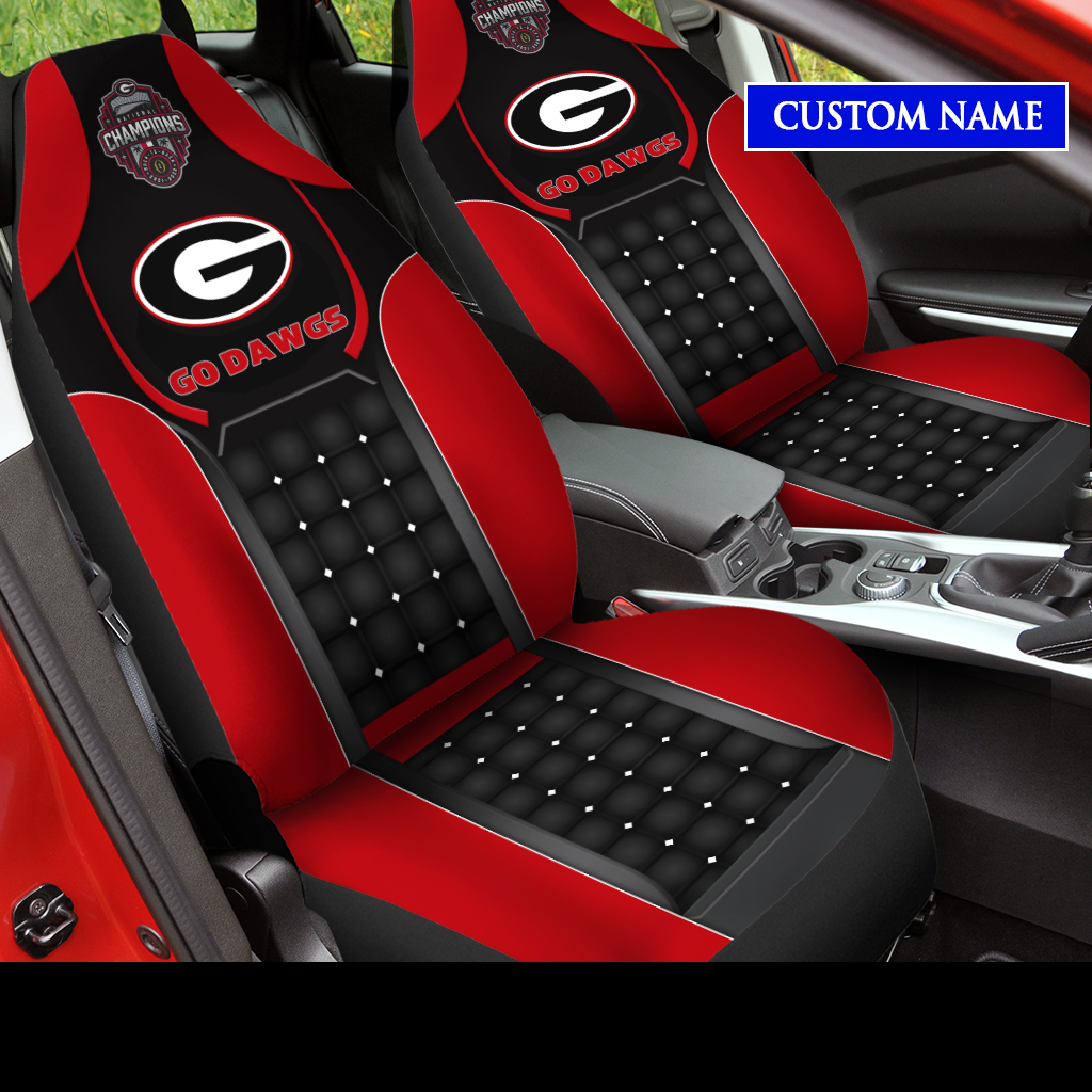 Georgia Bulldogs College Football National Champions 2022 CUSTOM NAME Car Seat Cover V5 - Famjoys Georgia Bulldogs College Football National Champions 2022 CUSTOM NAME Car Seat Cover V5 - Famjoys