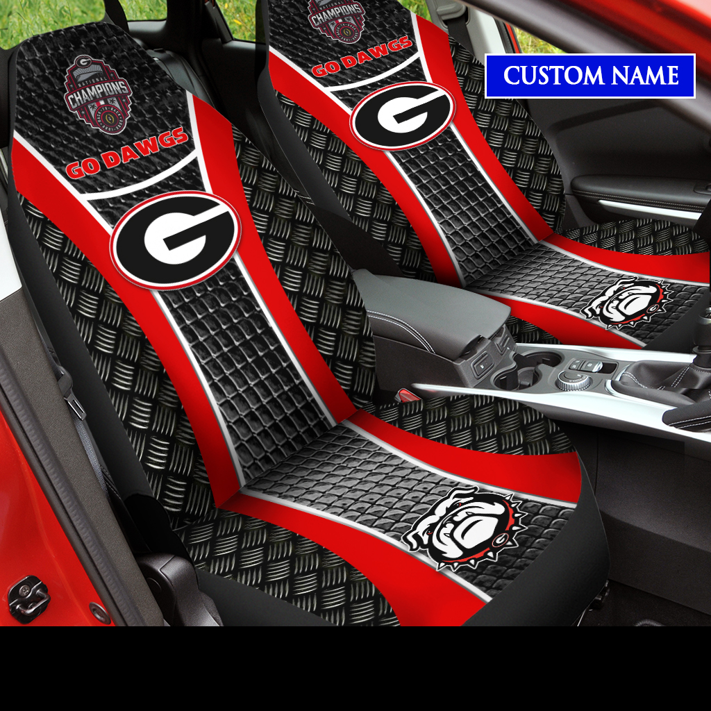 Georgia Bulldogs College Football National Champions 2022 CUSTOM NAME Car Seat Cover V8 - Famjoys Georgia Bulldogs College Football National Champions 2022 CUSTOM NAME Car Seat Cover V8 - Famjoys