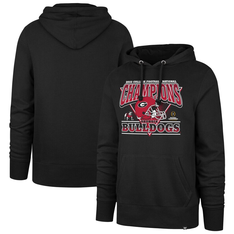 Georgia Bulldogs College Football Playoff 2022 National Champions Helmet Hoodie - Famjoys Georgia Bulldogs College Football Playoff 2022 National Champions Helmet Hoodie - Famjoys