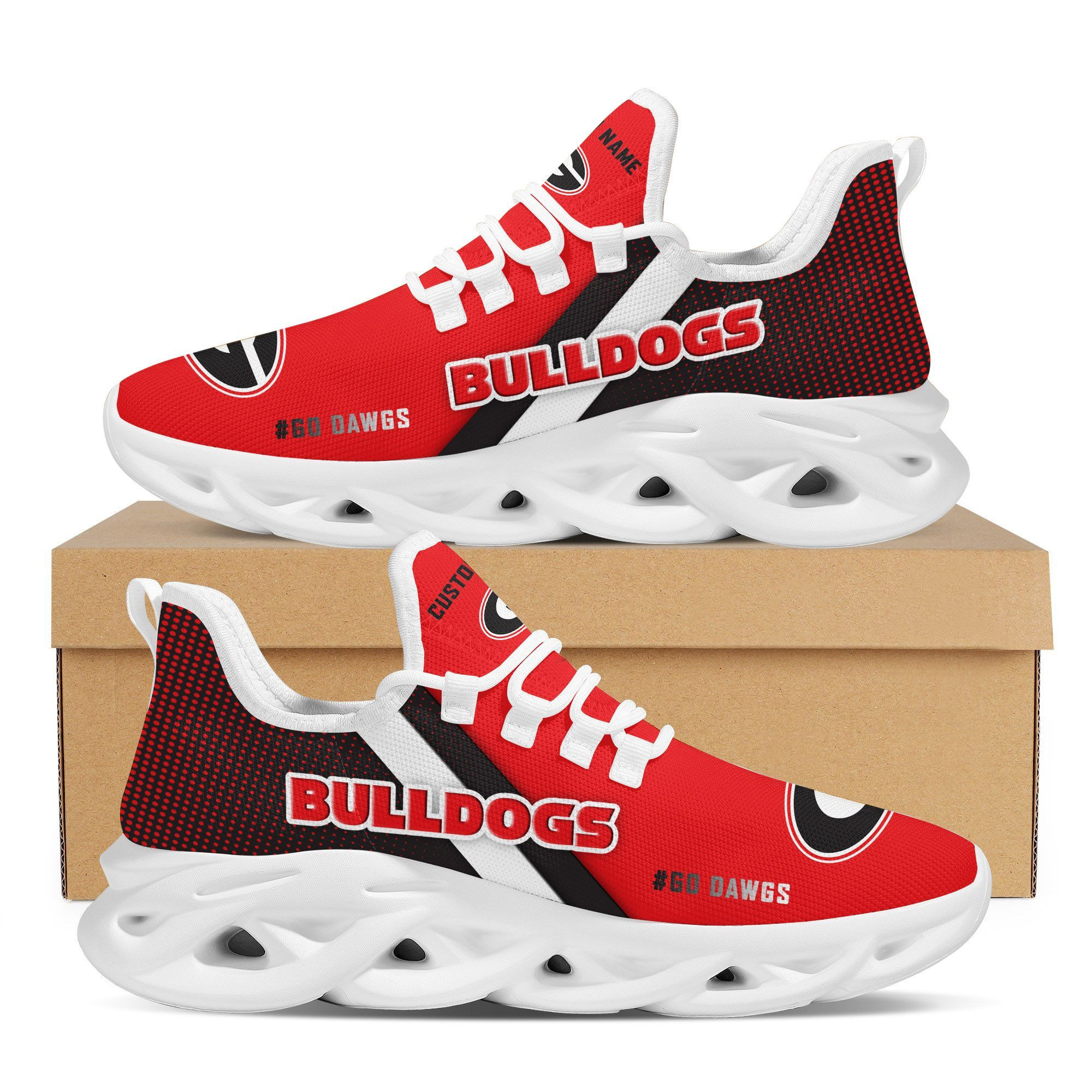 Georgia Bulldogs Custom Personalized Max Soul Sneakers Shoes University of Georgia - Famjoys Georgia Bulldogs Custom Personalized Max Soul Sneakers Shoes University of Georgia - Famjoys