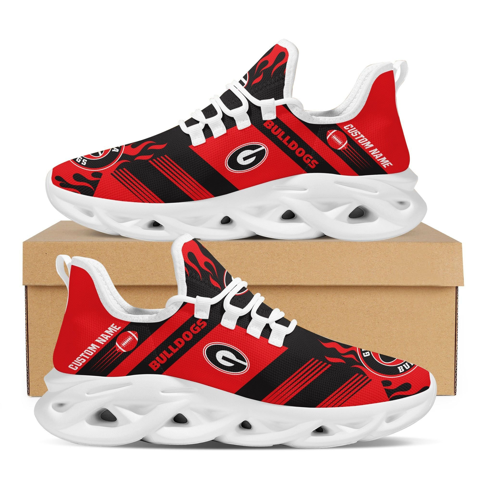 Georgia Bulldogs Custom Personalized Max Soul Sneakers Shoes University of Georgia - Famjoys Georgia Bulldogs Custom Personalized Max Soul Sneakers Shoes University of Georgia - Famjoys