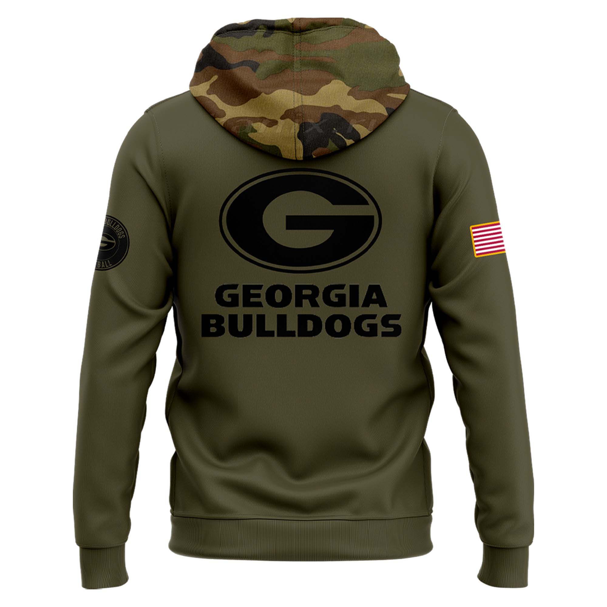 Georgia Bulldogs football Camo Salute to Service Club Fleece Pullover Hoodie - Famjoys Georgia Bulldogs football Camo Salute to Service Club Fleece Pullover Hoodie - Famjoys