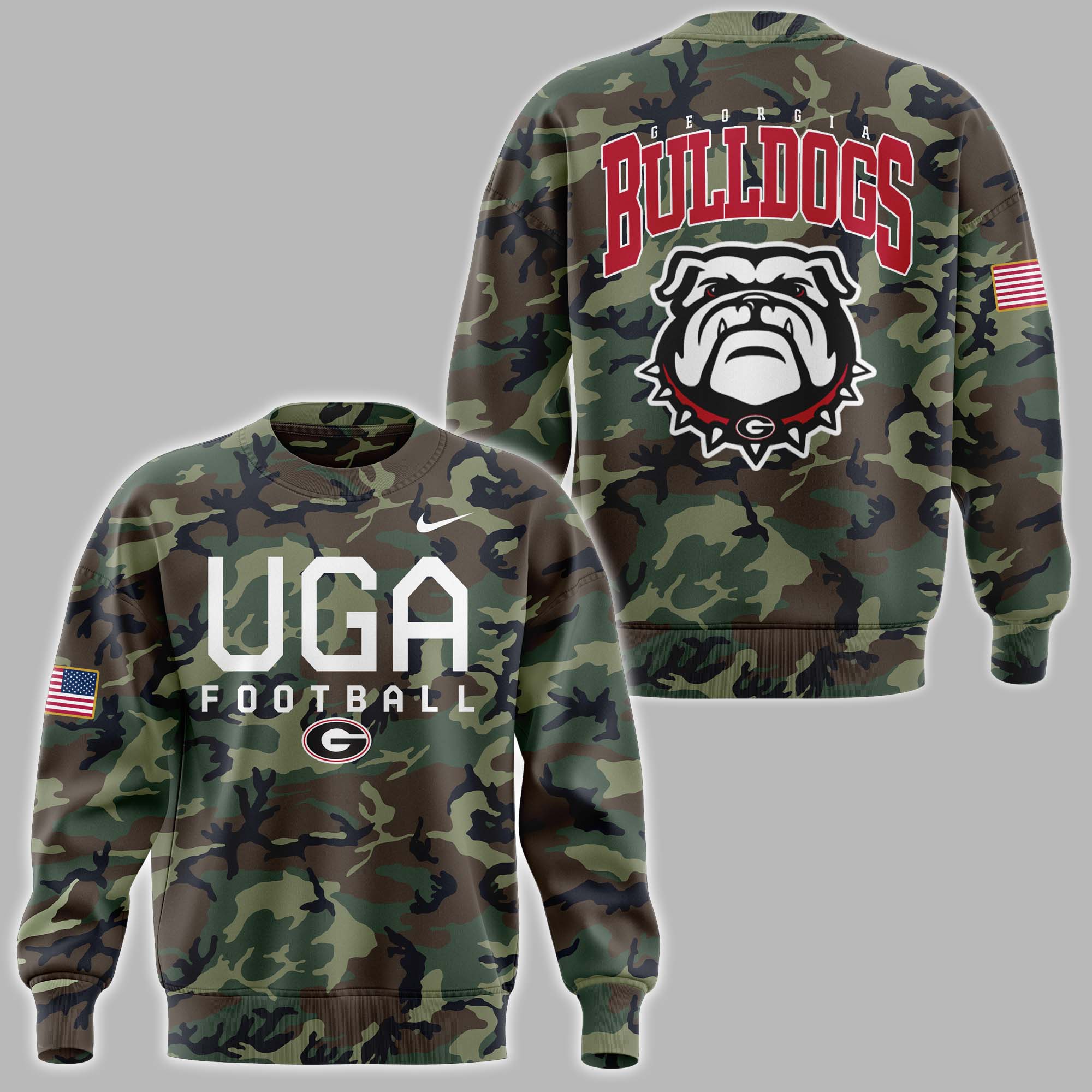 Georgia Bulldogs football Camo Salute to Service Sweatshirt - Famjoys Georgia Bulldogs football Camo Salute to Service Sweatshirt - Famjoys