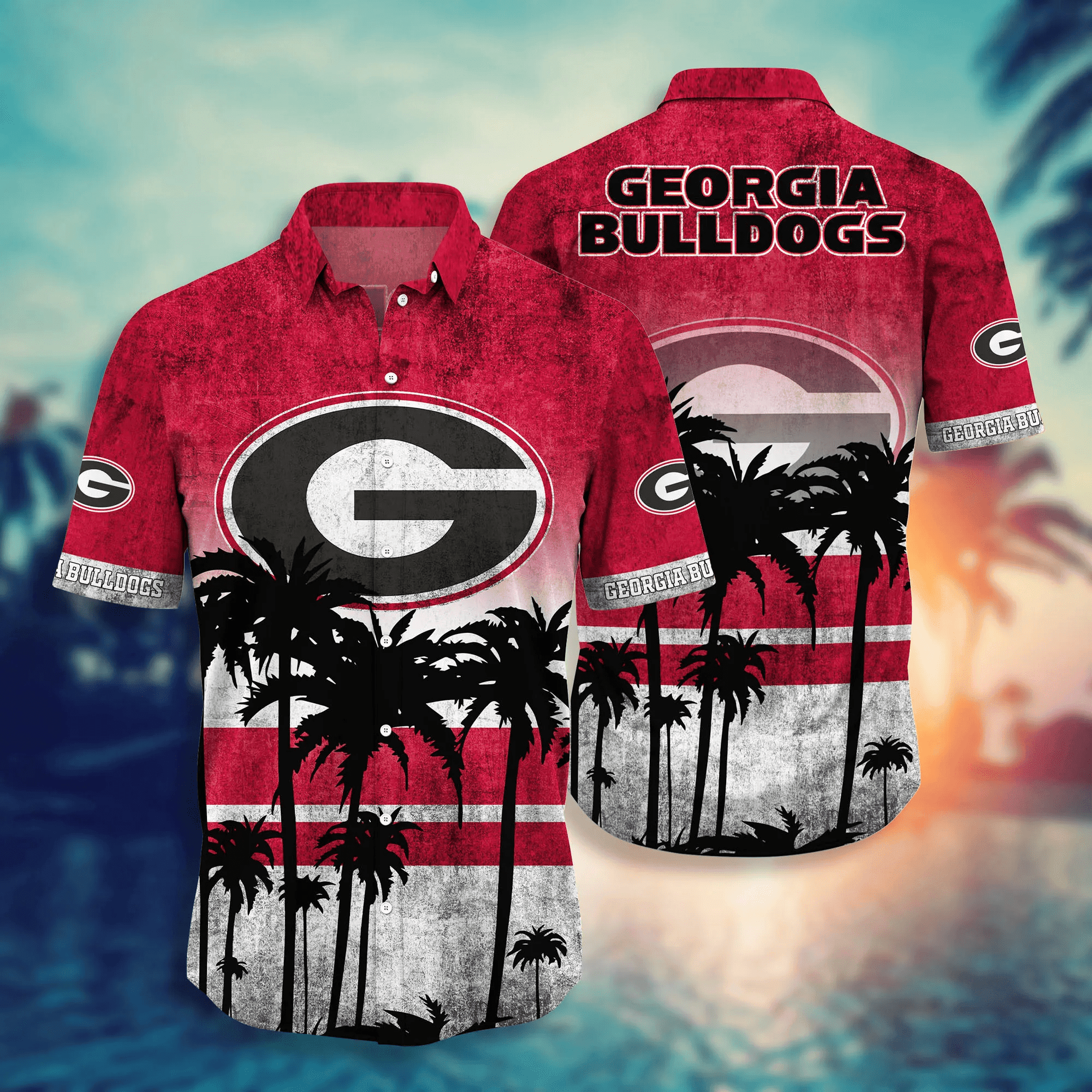 Georgia Bulldogs Hawaii Apparel - Famjoys Georgia Bulldogs Hawaii Apparel - Famjoys