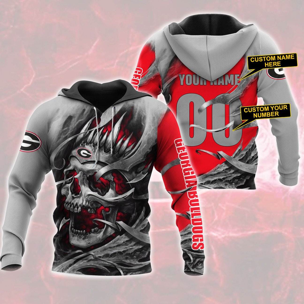 GEORGIA BULLDOGS Hoodies - v11 - Famjoys GEORGIA BULLDOGS Hoodies - v11 - Famjoys
